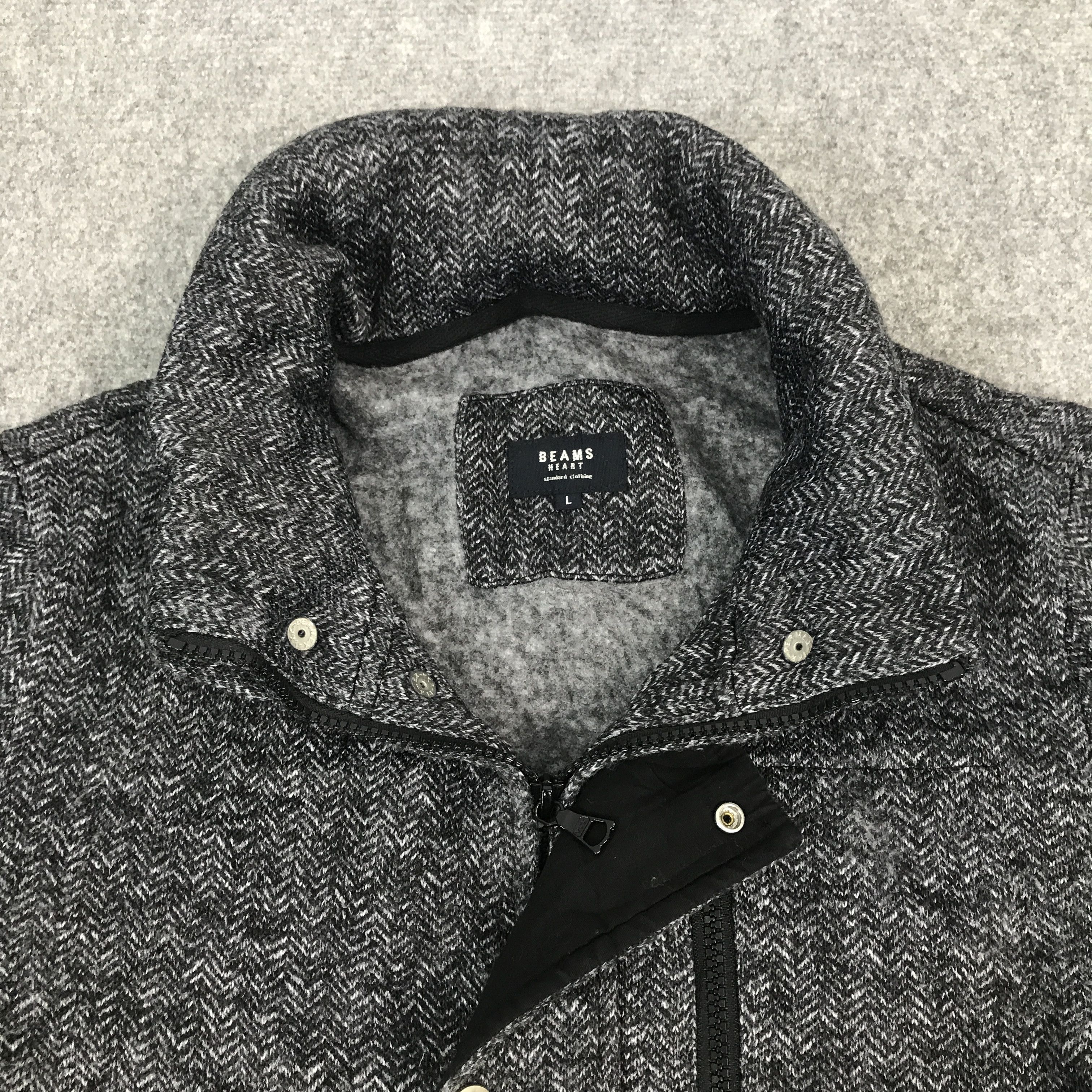 Beams Japan × Japanese Brand Rare beams heart wool japan style design jacket Size US L / EU 52-54 / 3 - 8 Thumbnail