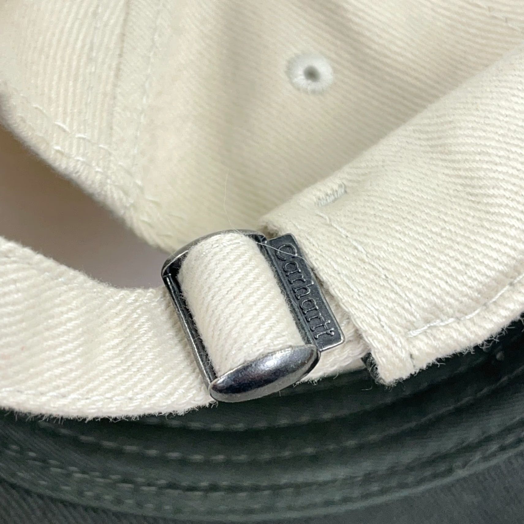 Carhartt VINTAGE Carhartt Baseball Cap Beige Adjustable Embroidered Logo 90s Men Size ONE SIZE - 6 Thumbnail