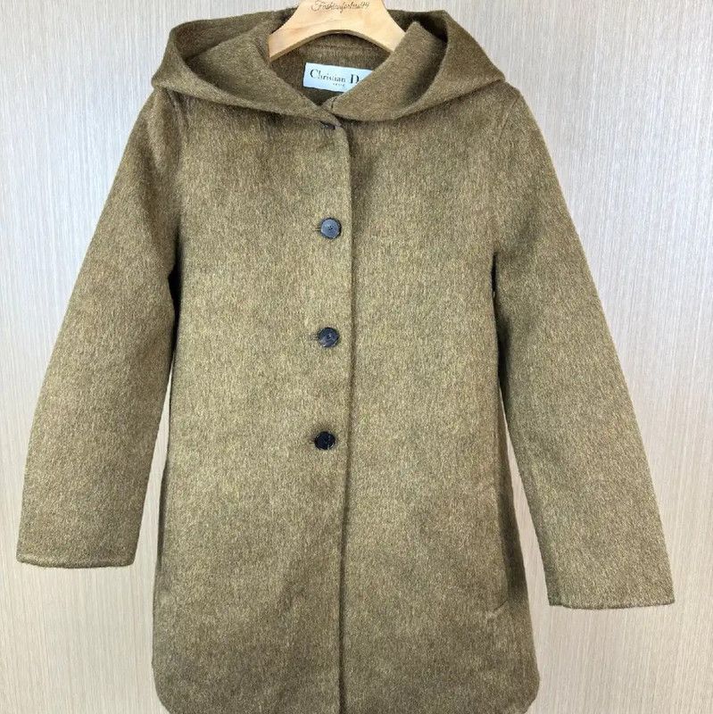 Dior Military Green Wool Women's Coat 0089