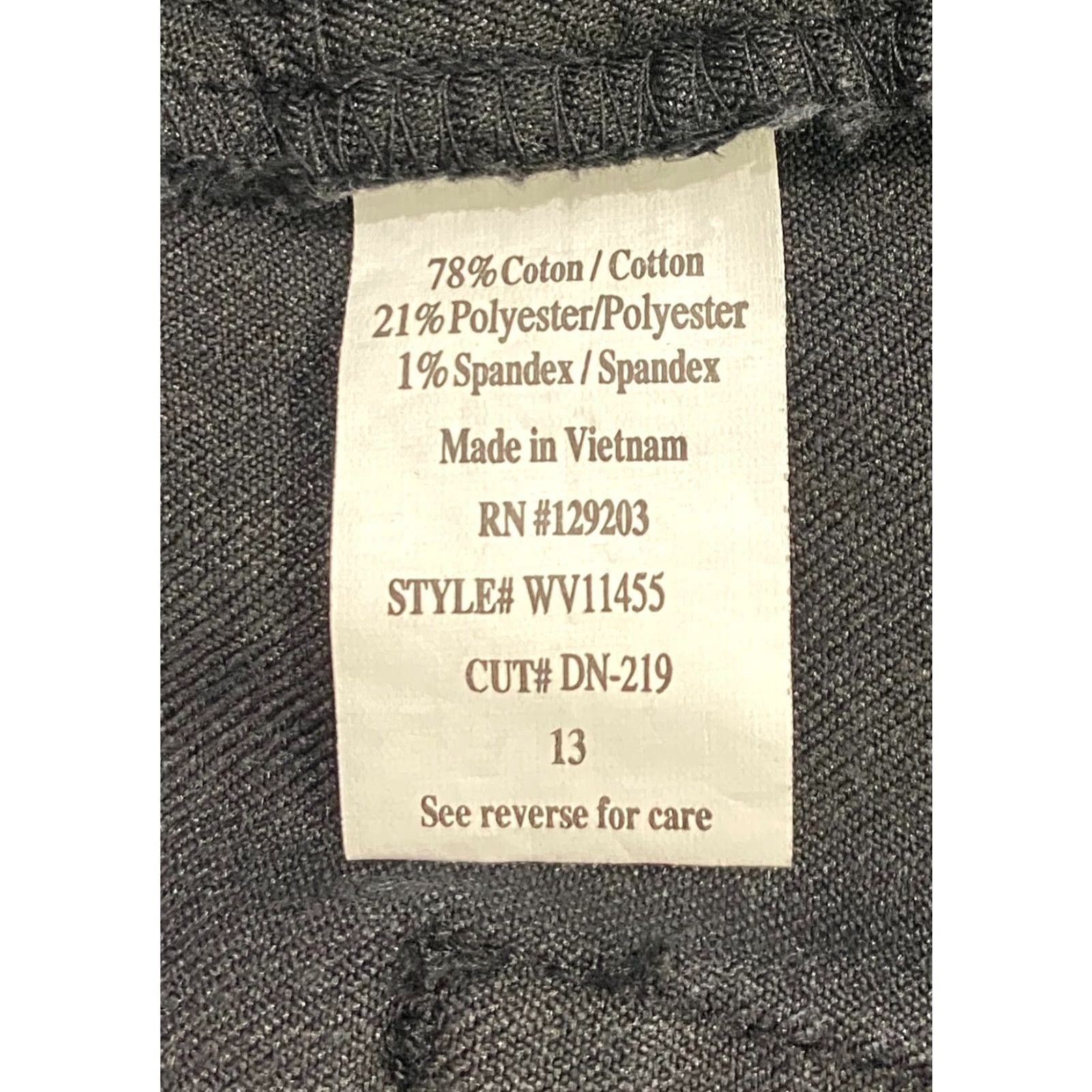 Denime Cello Jeans Slim Denim 13 Black Juniors Womens Jeans Straight Stretch 5-Pocket Design Inseam 31 in Modern Denim Size 34" / US 12 / IT 48 - 3 Thumbnail