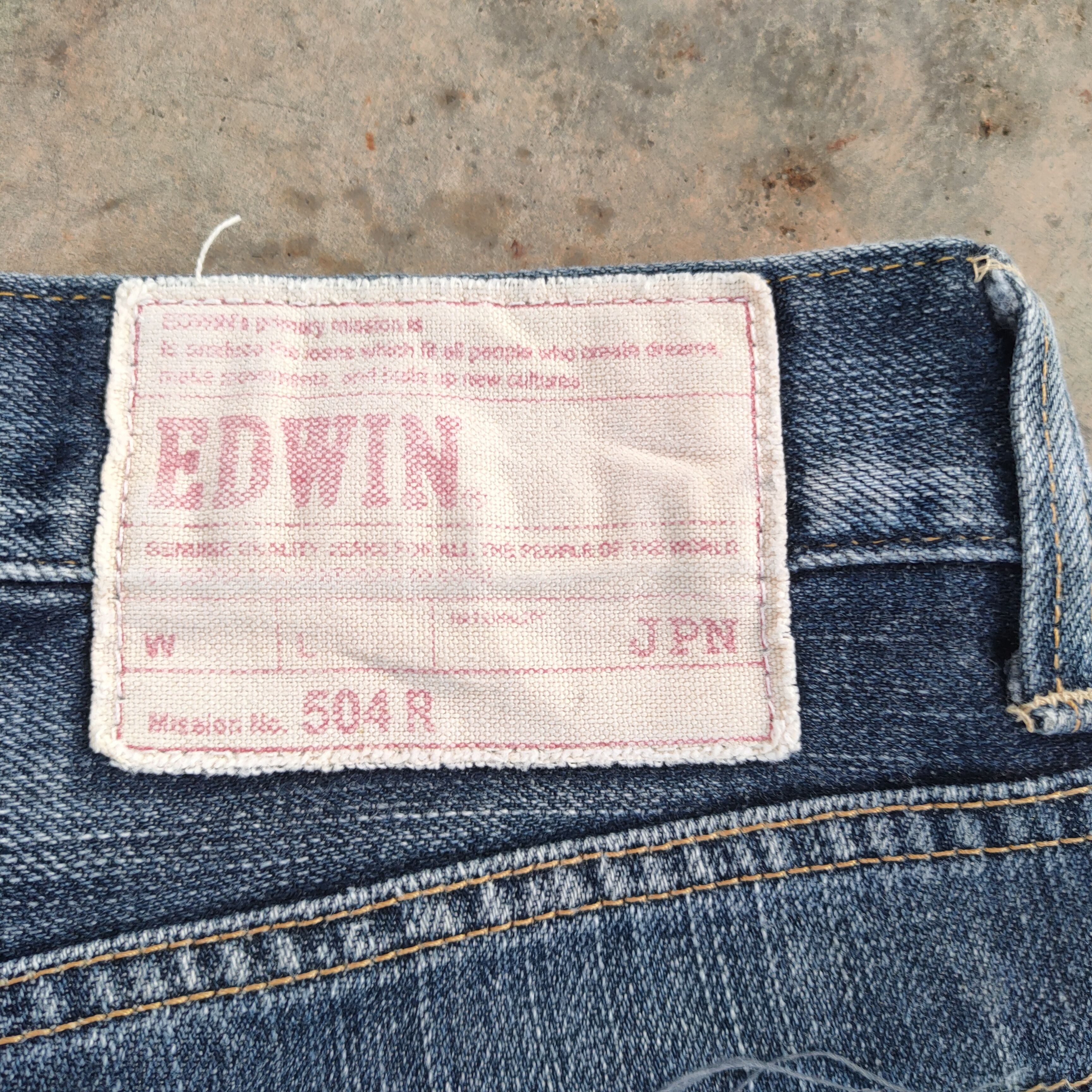 Edwin Edwin vintage faded jeans denim pants Size US 33 - 13 Thumbnail