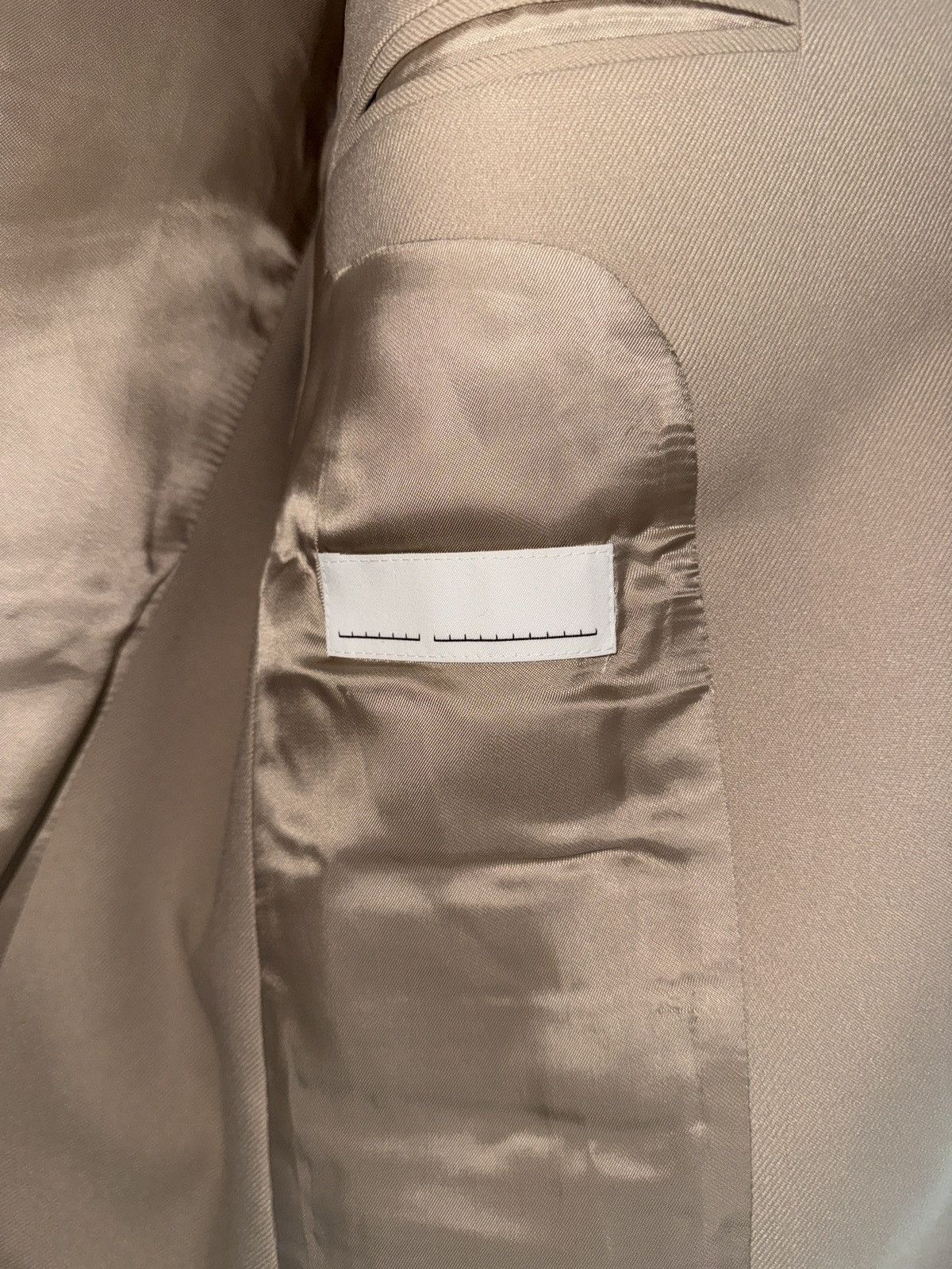 Random Identities Random Identities Classic Buttonless Blazer in Tan Size 50R - 4 Thumbnail