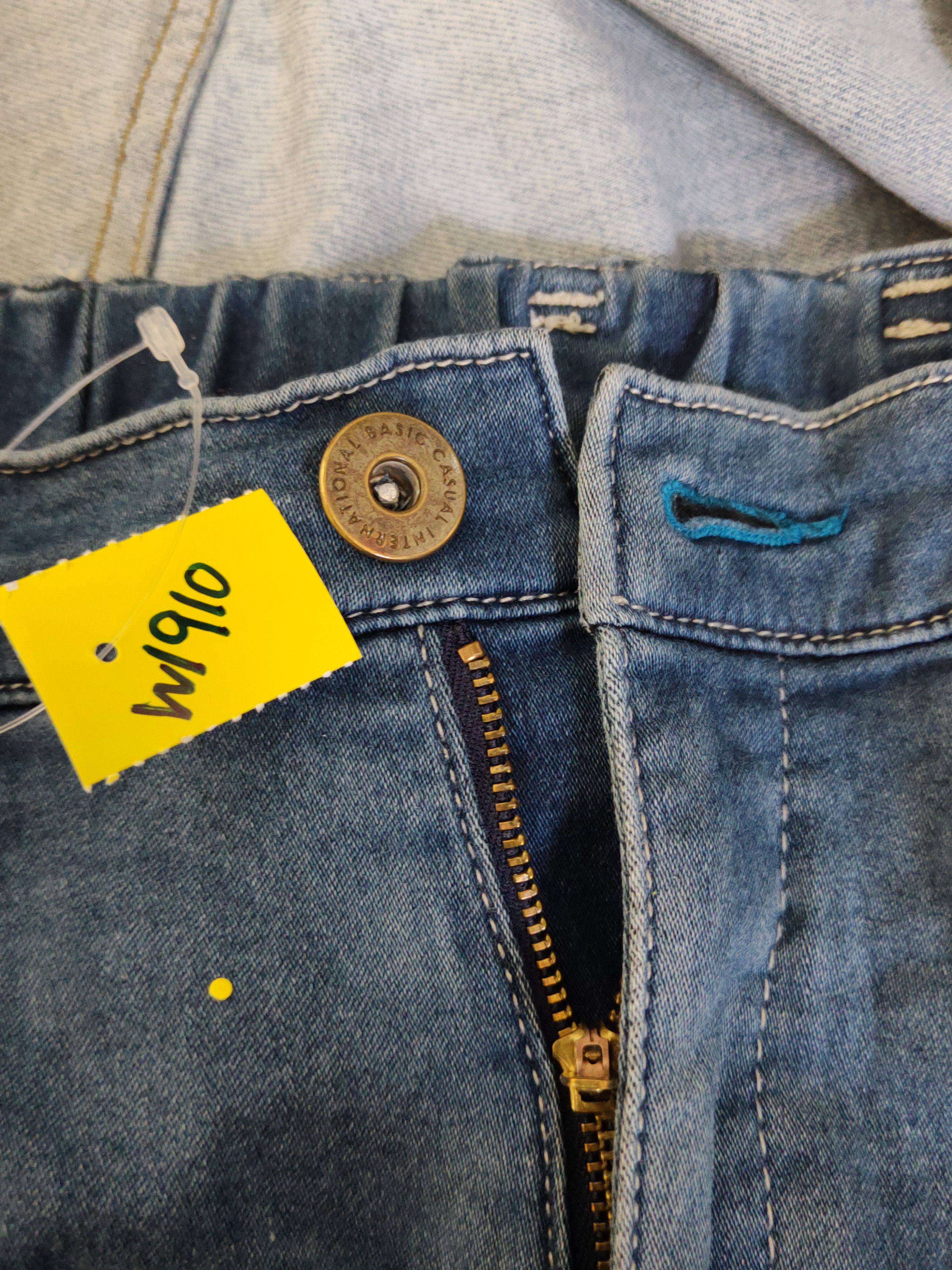 Japanese Brand Japan vintage jogger Blue Distressed Ripped Jeans #W1910 Size US 31 - 14 Thumbnail