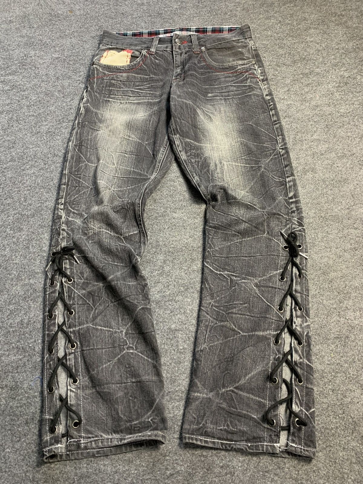If Six Was Nine × Japanese Brand Flare laces up root thee japanese brand pant Size US 33 - 3 Thumbnail