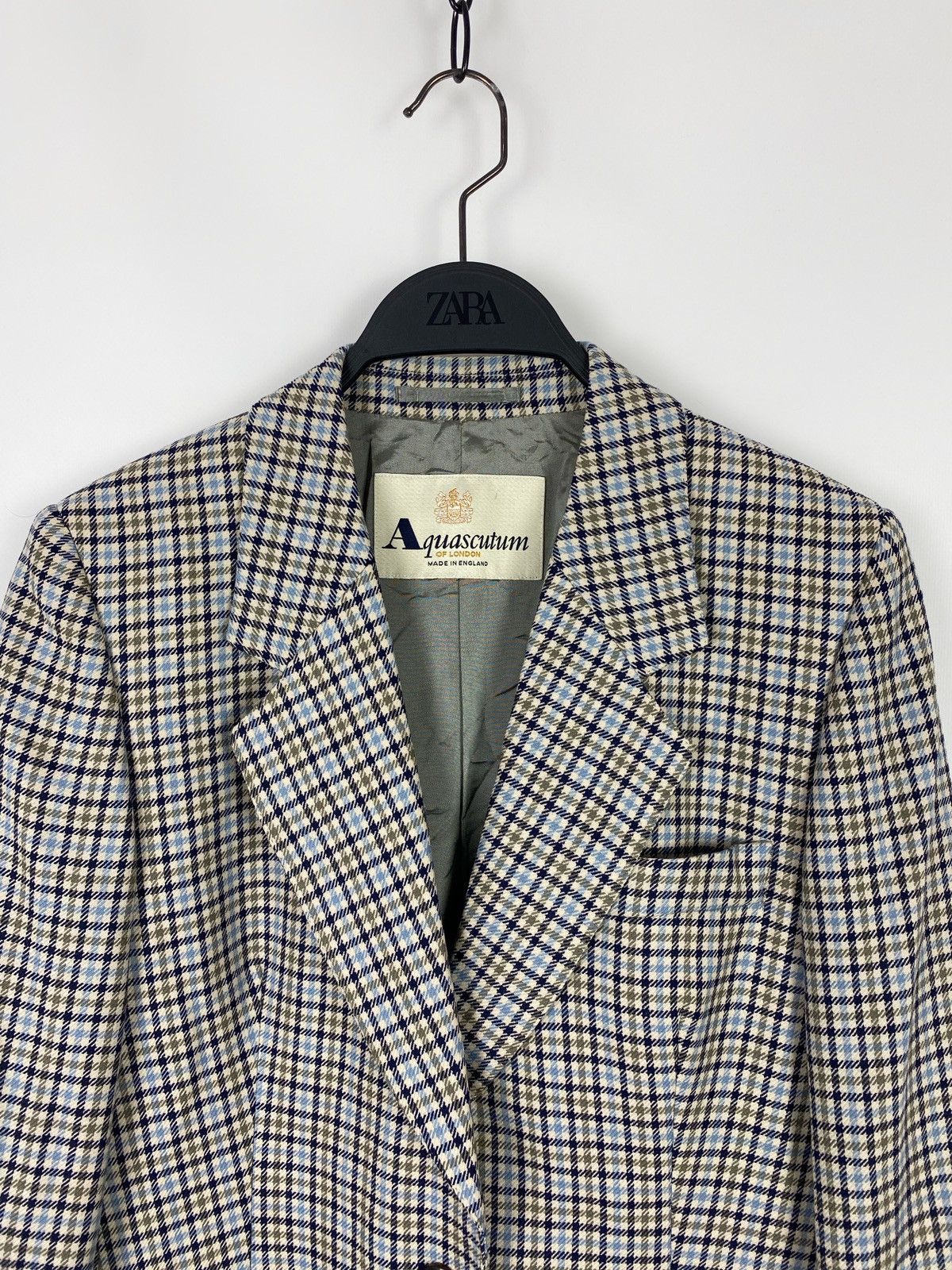 Aquascutum Aquascutum Wool Check Blazer Jacket Size S / US 4 / IT 40 - 3 Thumbnail
