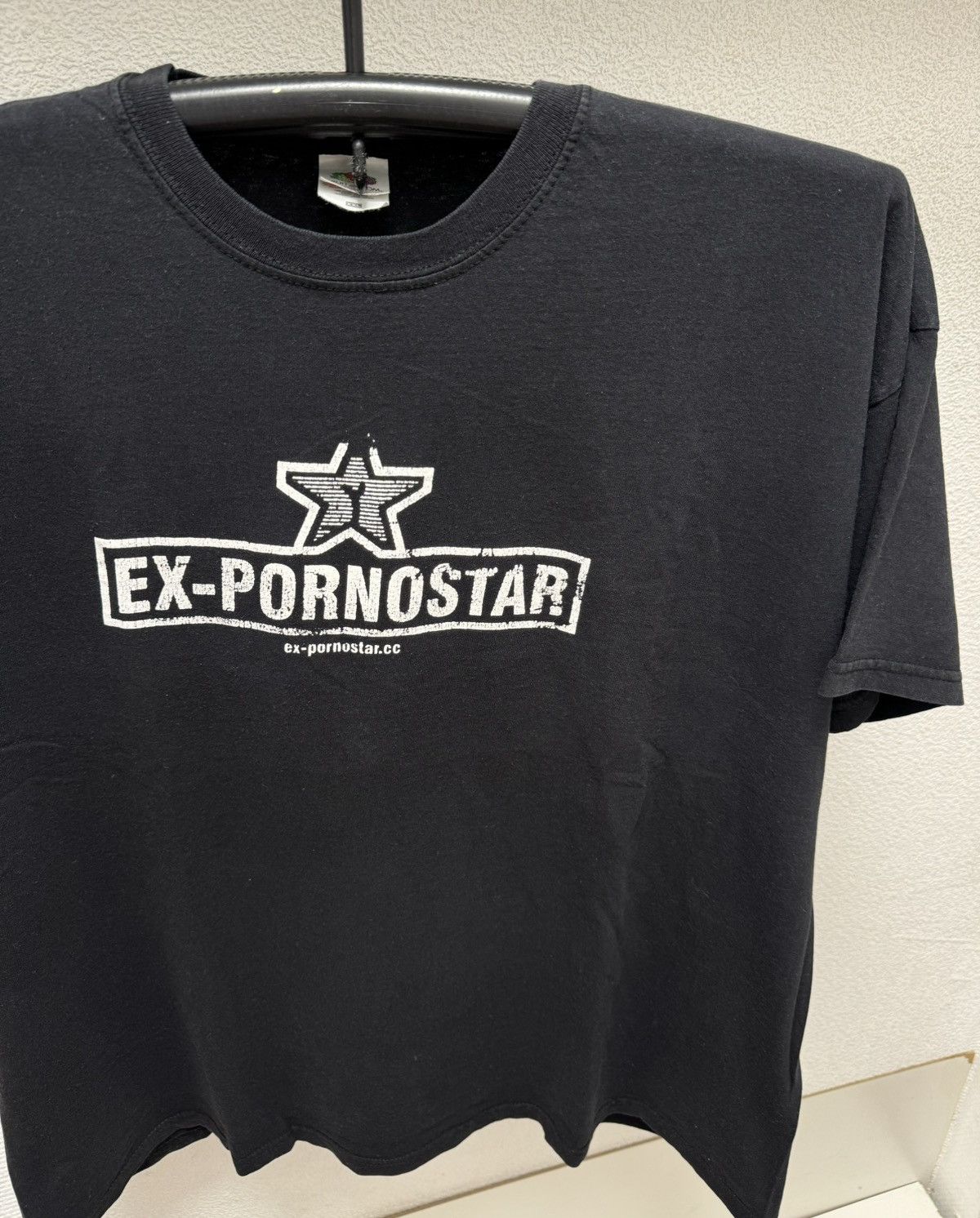 Band Tees Ex-Pornostar Pornostar vintage black t-shirt 2XL XXL Size US XXL / EU 58 / 5 - 3 Thumbnail