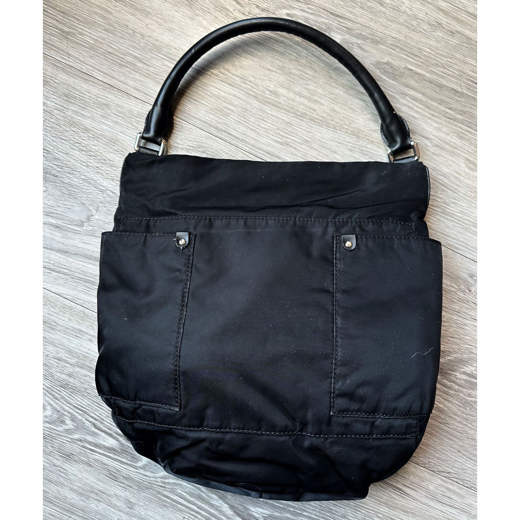 Marc by Marc Jacobs Marc by Marc Jacobs Black Nylon Tote with Leather Handle an Size ONE SIZE - 14 Thumbnail