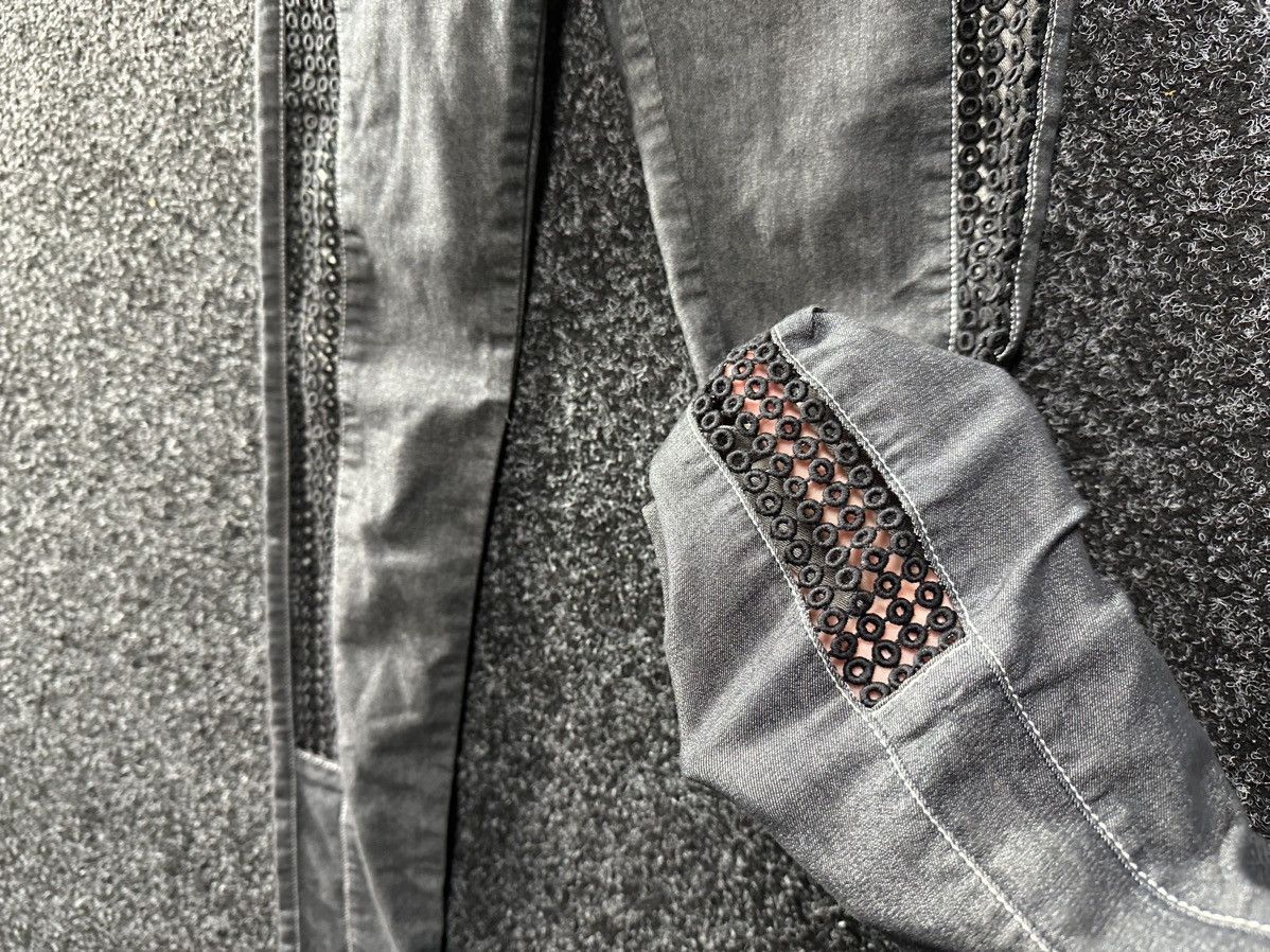 Diesel Black Gold × Vintage 🚨DIESEL BLACK GOLD AVANT GARDE SKINNY PANTS Y2K RARE Size 23" - 6 Thumbnail