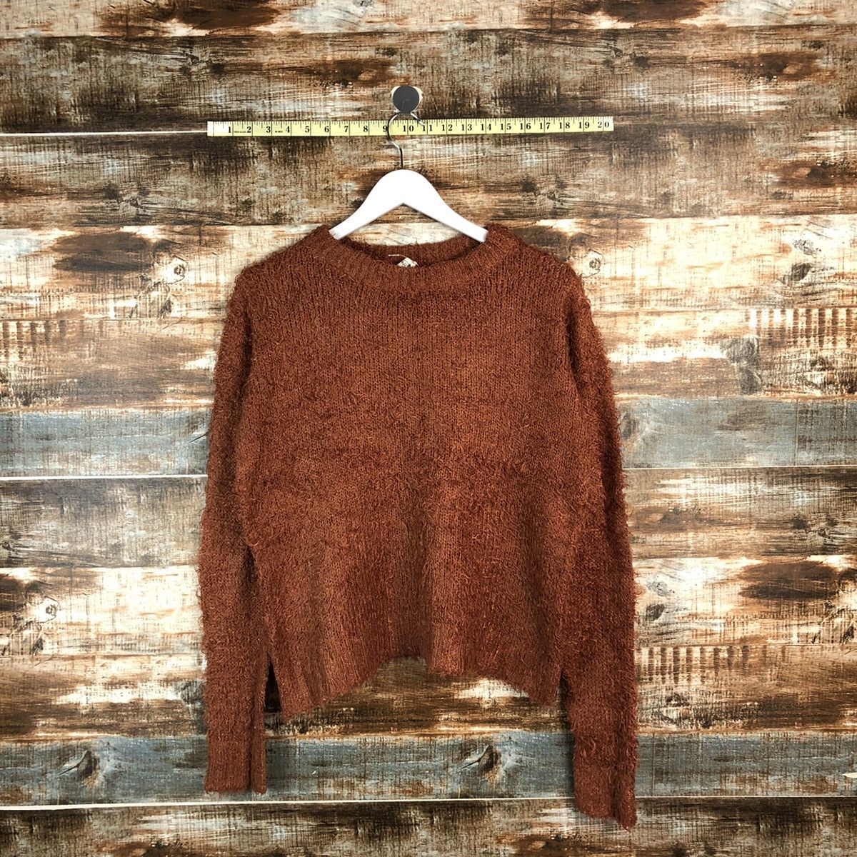 Japanese Brand DLL Creer Brown shaggy fur vintage Knitwear #C056 Size M / US 6-8 / IT 42-44 - 1 Thumbnail