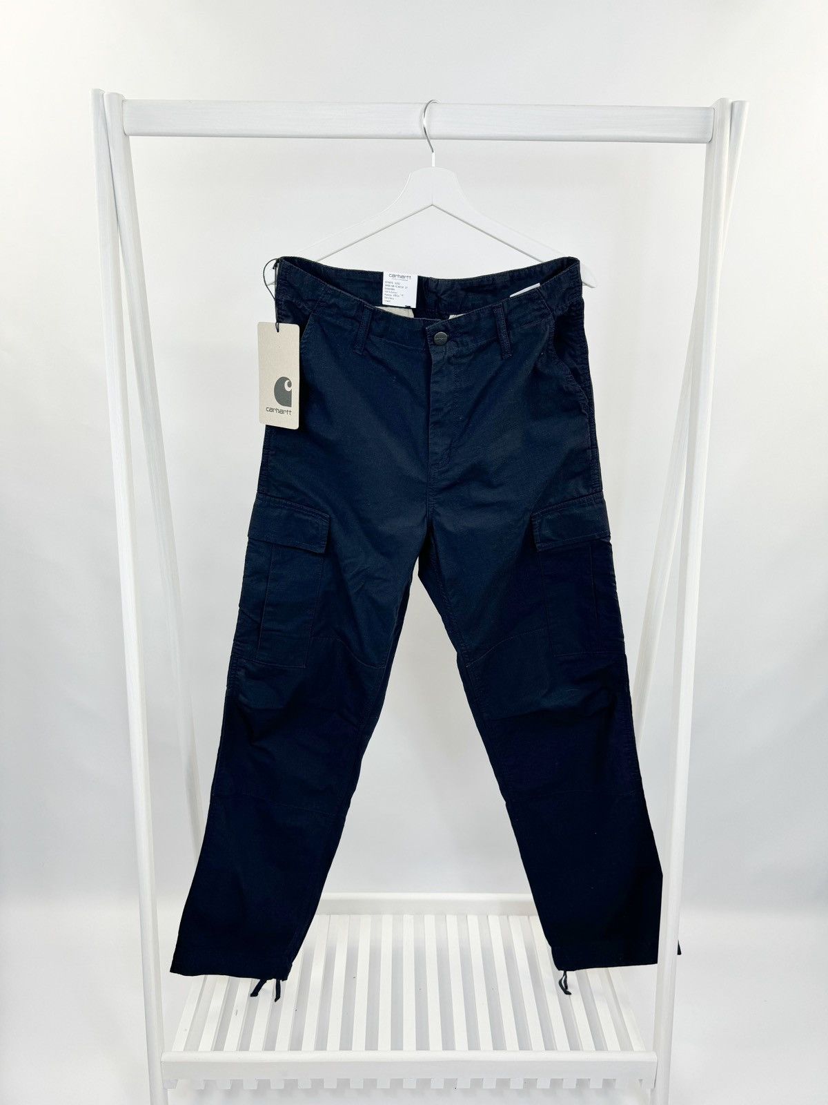 Carhartt × Designer Carhartt Regular Cargo Pant Blue Size US 31 - 15 Thumbnail