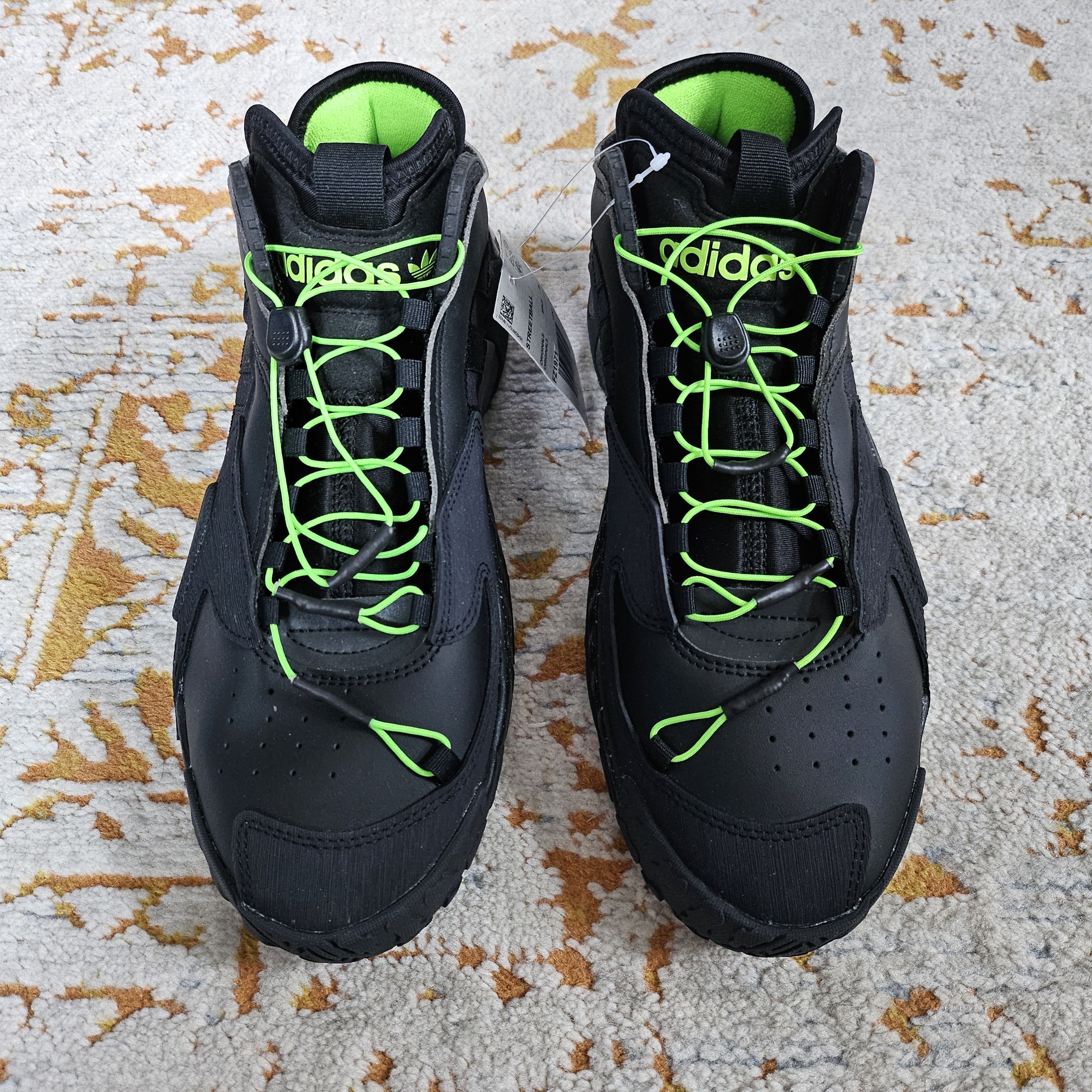Adidas Streetball "Black Solar Green" Size US 8.5 / EU 41-42 - 4 Thumbnail