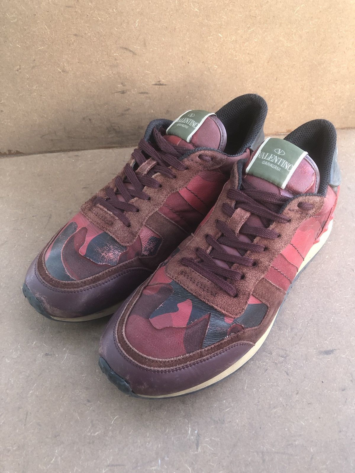 Designer × Valentino Valentino Garavani Red Leather Men’s Sneakers Size 41 Size US 9.5 / IT 39.5 - 1 Thumbnail