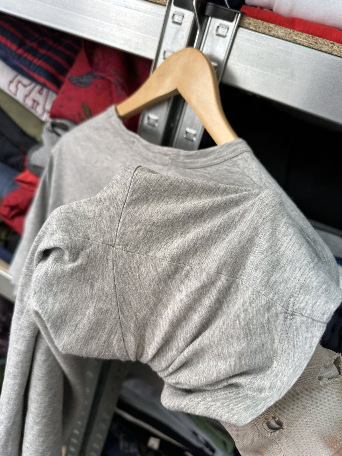 Comme des Garcons SHIRT Comme Des Garçons Shirt Grey T-Shirt Basic Japan Junya Tee Size US L / EU 52-54 / 3 - 17 Thumbnail