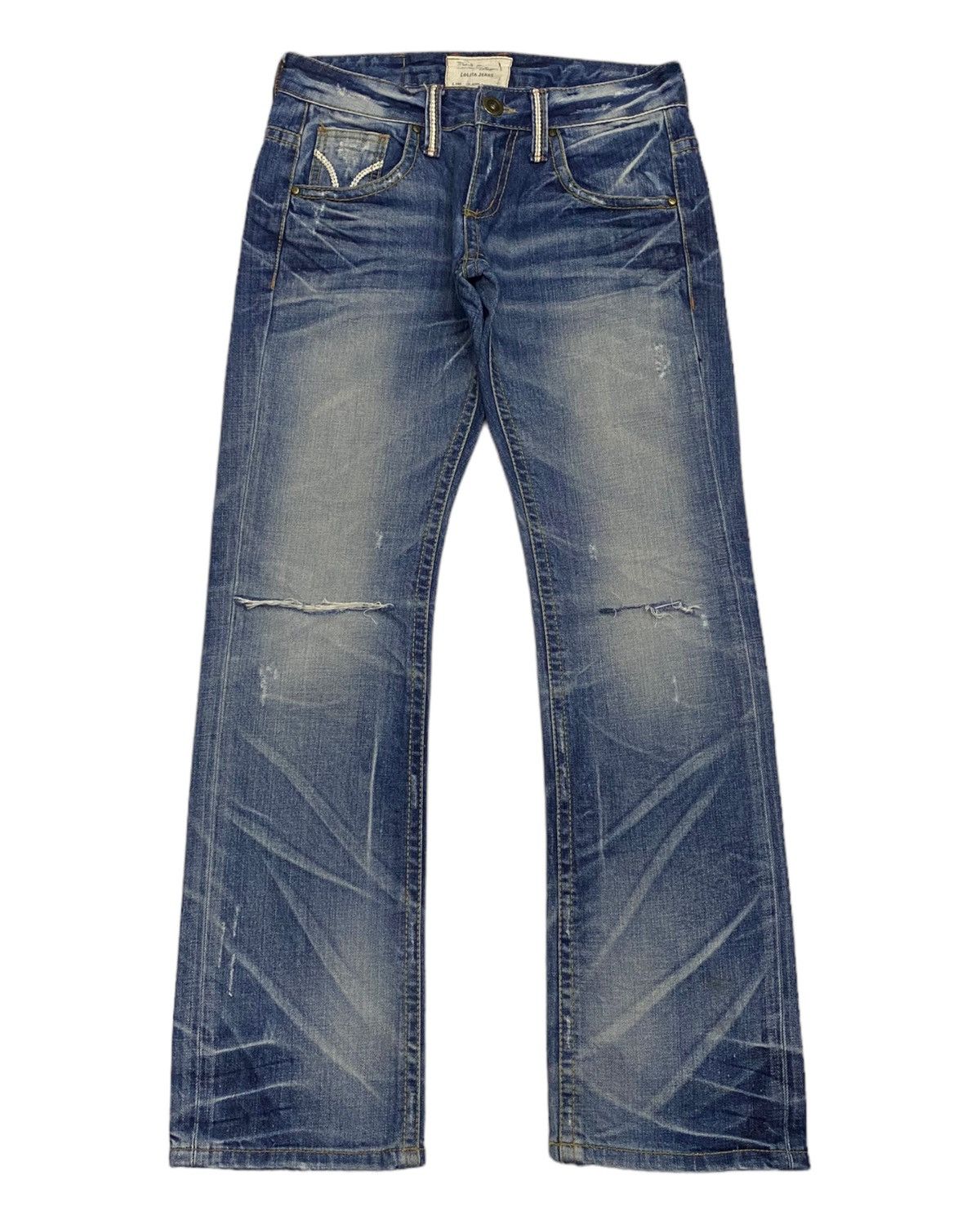 Hysteric Glamour FLARED🔥LOLITA JEANS PUNK DISTRESSED FLARE DENIM JEANS Size US 30 / EU 46 - 1 Thumbnail