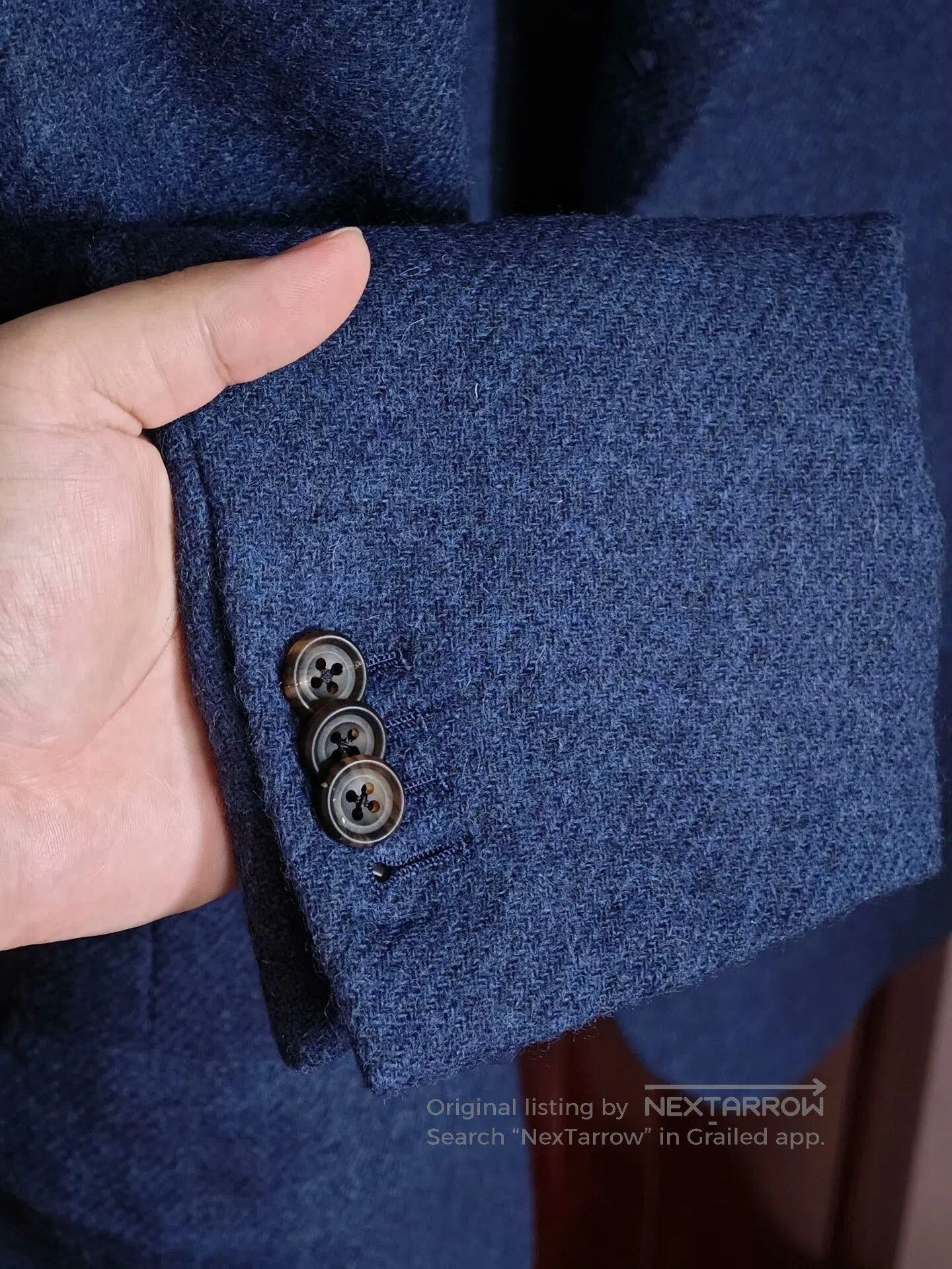 Japanese Brand British Moon Tweed Custom Suit Jacket. Size US L / EU 52-54 / 3 - 4 Thumbnail