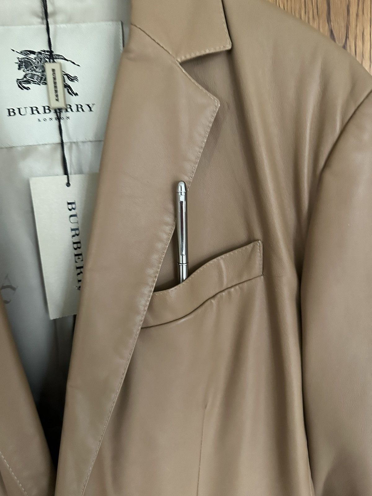Burberry Burberry leather jacket blazer sample C Bailey Size US M / EU 48-50 / 2 - 17 Thumbnail