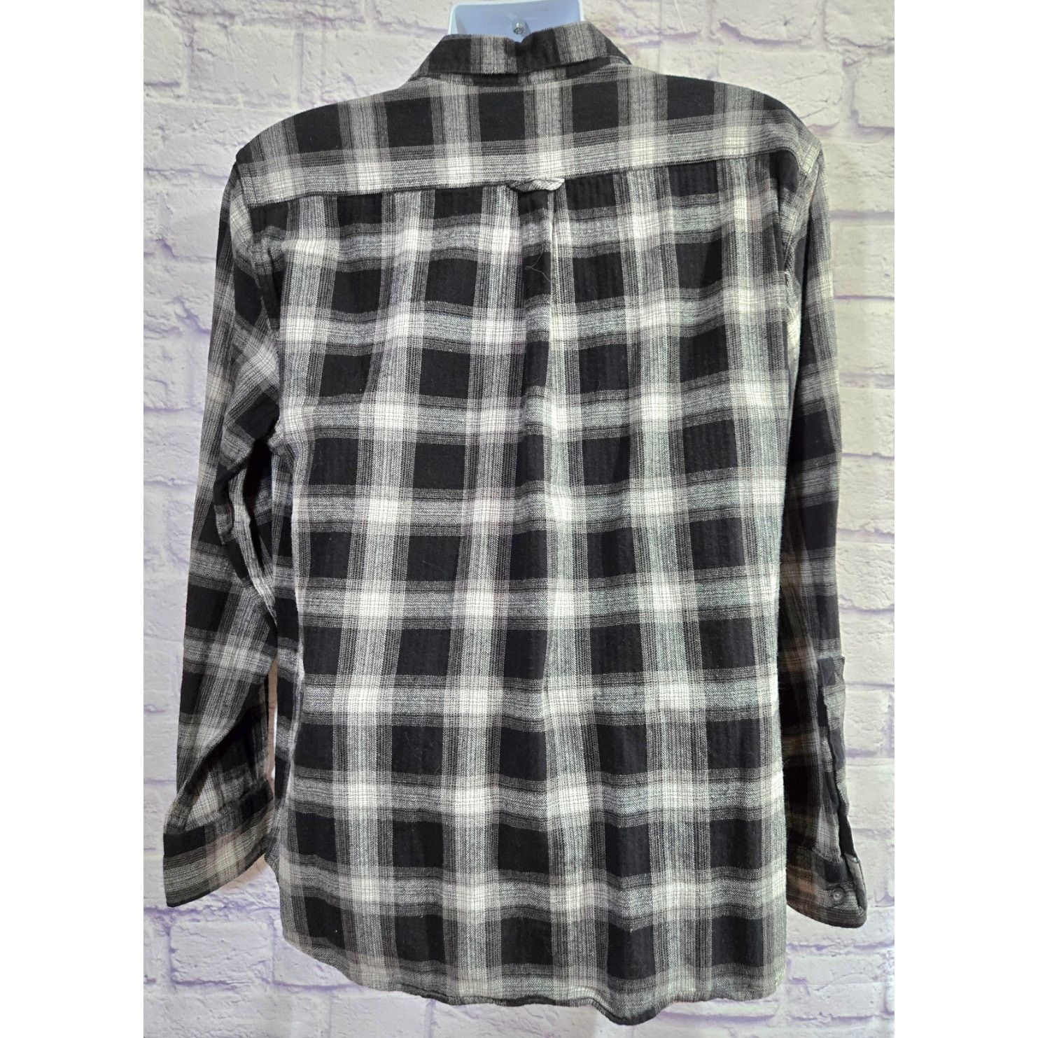Other Eddie Bauer Black Gray Plaid Button Flannel Men's Shirt XL Size US XL / EU 56 / 4 - 2 Thumbnail