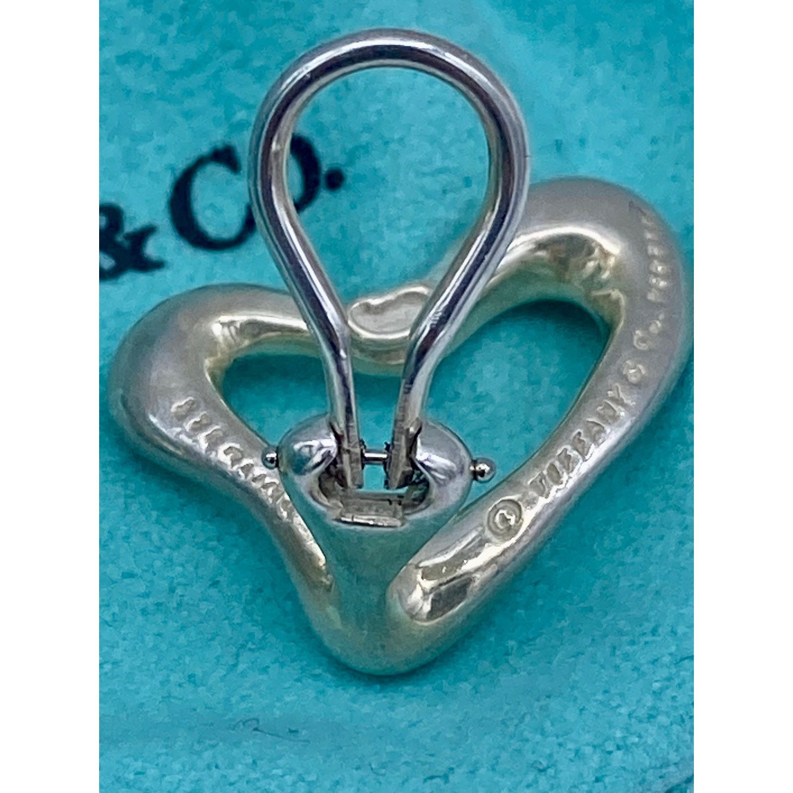 Tiffany & Co. Tiffany & Co. Sterling Silver Heart Clip-On Earrings Size ONE SIZE - 4 Thumbnail