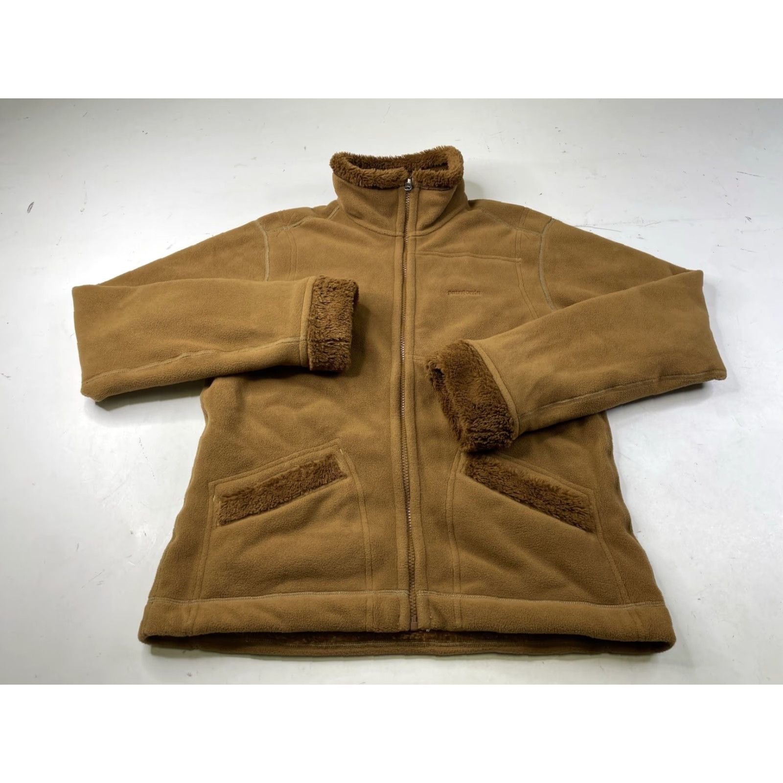 Patagonia VINTAGE Patagonia Synchilla Reversible Windzone Brown Fleece Jacket Womens Large Zip Short Sleeve Casual Travel Size L / US 10 / IT 46 - 5 Thumbnail