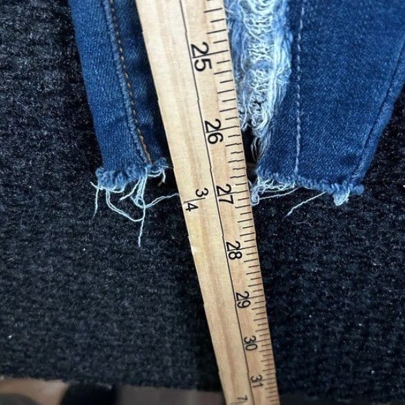 Vintage Judy Blue Jeans Skinny Distressed Leopard Patch 5-Pocket Denim Blue 24 Womens - JB82166DK Size 42" / US 20 - 6 Thumbnail