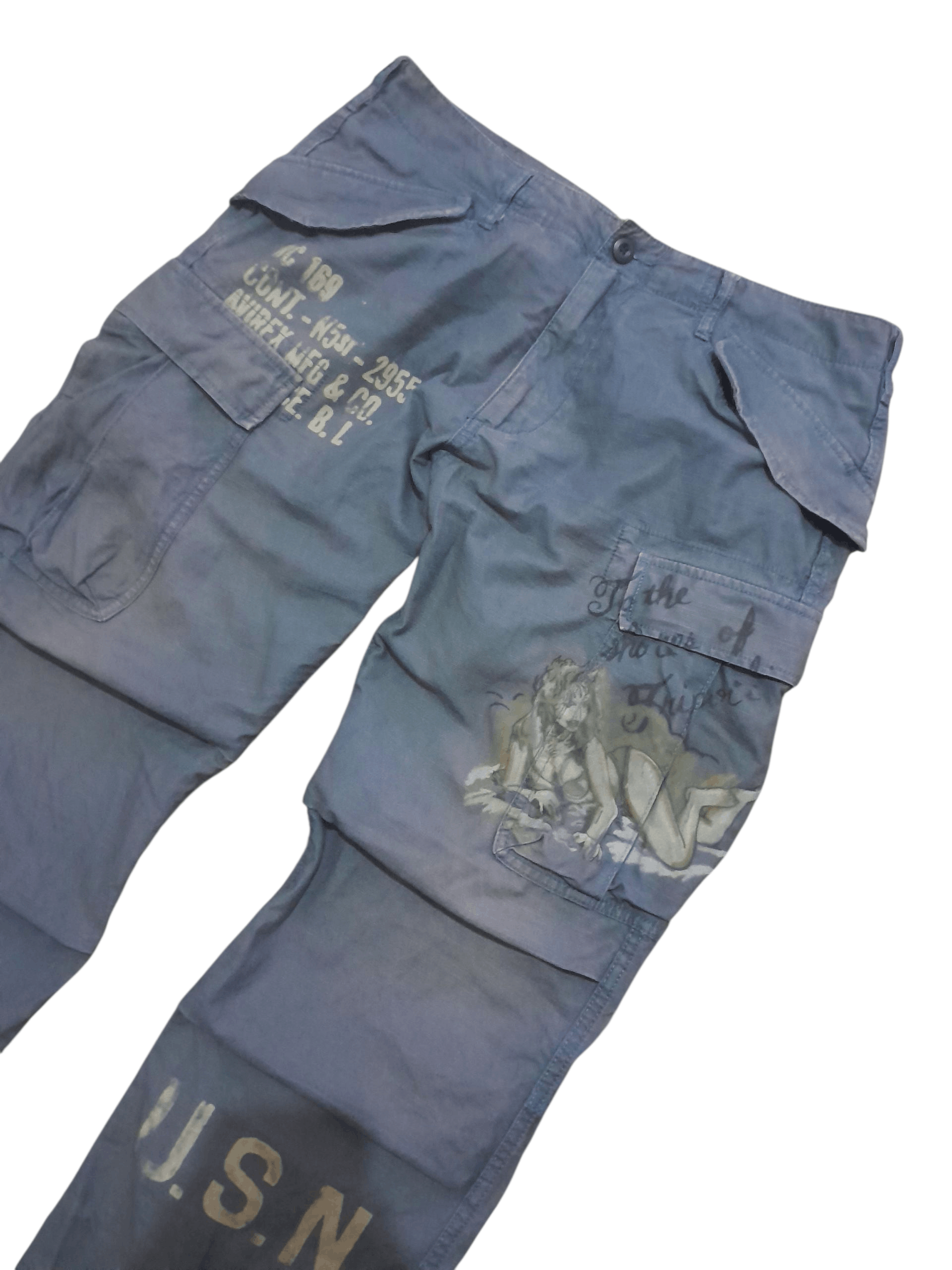 Avirex Military Stencil USN cargo pants Size US 34 / EU 50 - 4 Thumbnail