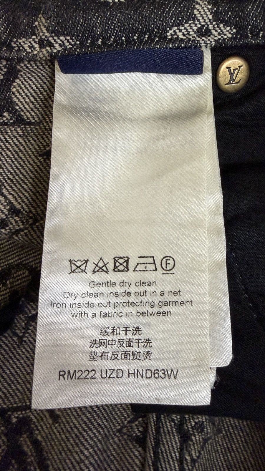 Louis Vuitton Louis Vuitton 36 Distressed Black Monogram Denim Jeans Size US 36 / EU 52 - 9 Thumbnail