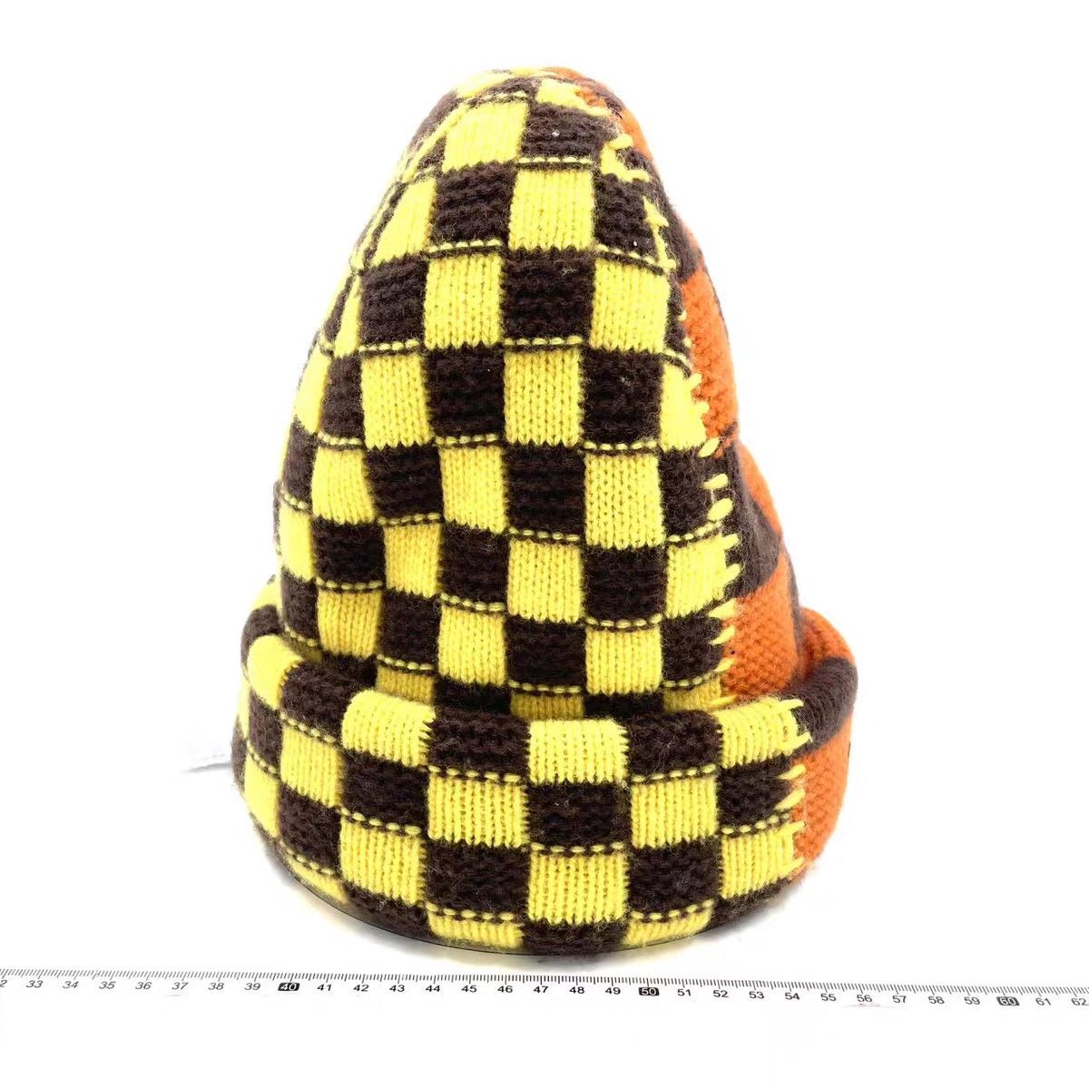 Louis Vuitton Louis Vuitton Feidun checkerboard knit cold hat Size ONE SIZE - 8 Thumbnail