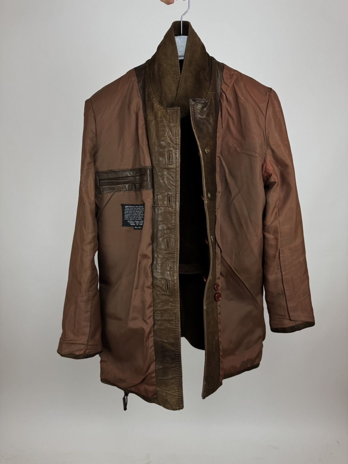 Other Vintage Suede Jacket Toscana Pockets Belted Peacoat Japanese Size US M / EU 48-50 / 2 - 7 Thumbnail