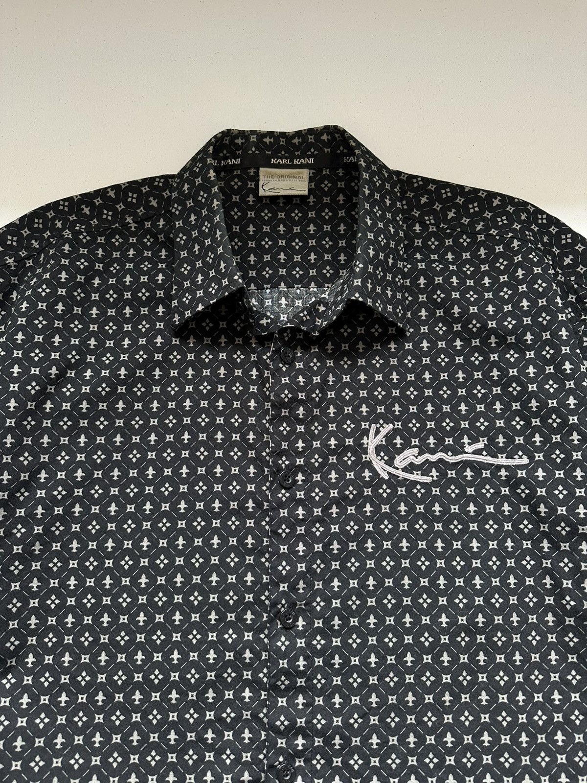 Karl Kani × Vintage Vintage Y2k Karl Kani Oversized Button Up Shirt Size US L / EU 52-54 / 3 - 6 Thumbnail