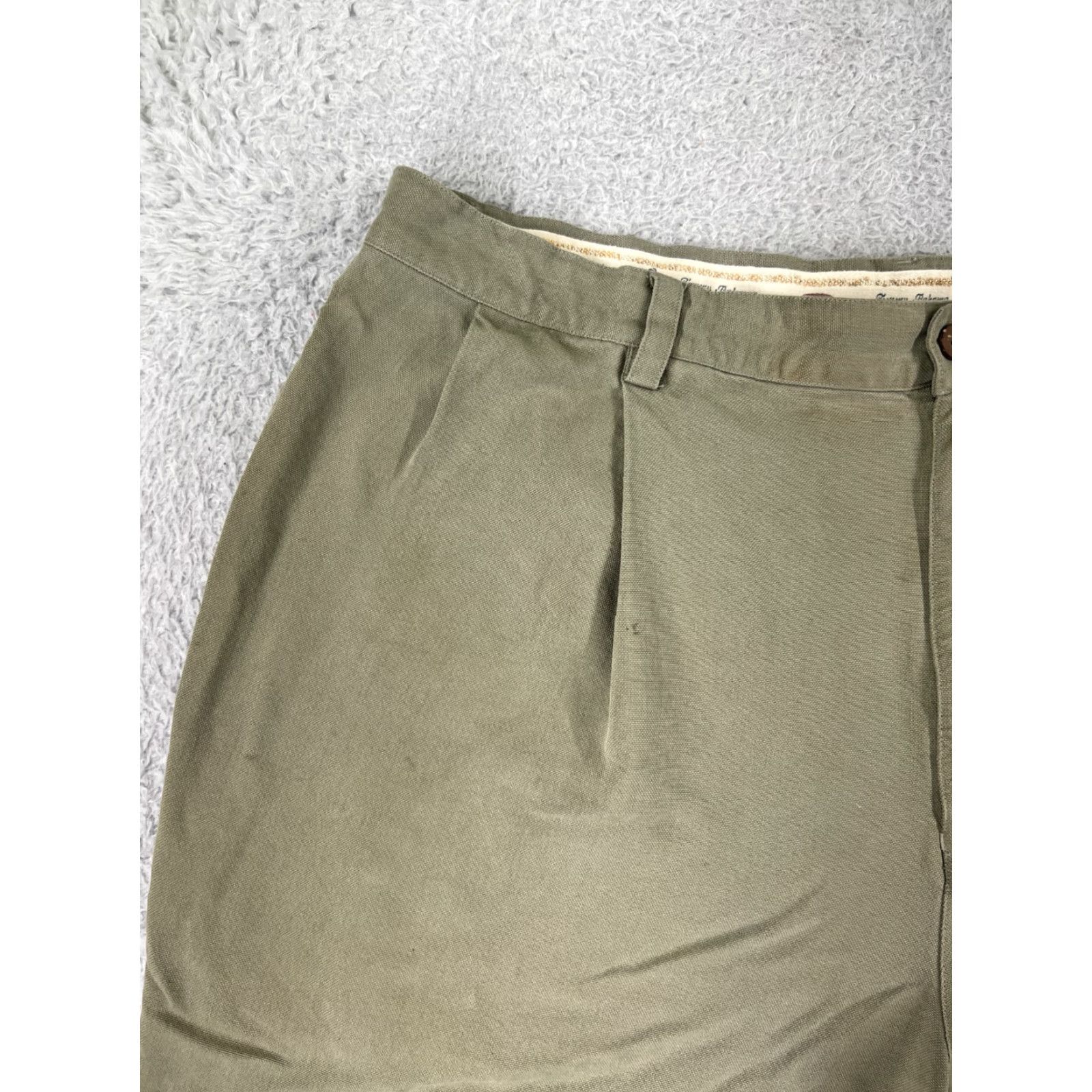 Tommy Bahama Tommy Bahama Shorts Mens 40 Green Silk Pleated Vacation Resort Outdoors Size US 40 / EU 56 - 7 Thumbnail