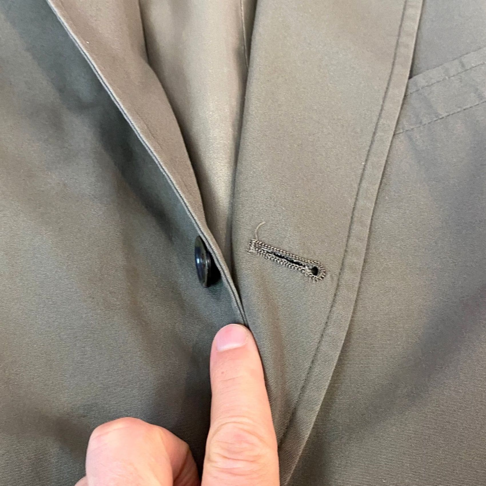 Brooks Brothers VINTAGE Brooks Brothers Blazer Mens 45R Olive Green USA Cotton Union 3 roll 2 Size 48R - 7 Thumbnail