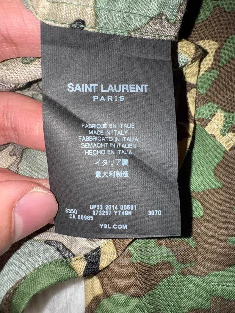 Saint Laurent Paris Saint Laurent Paris size 37 Original Camouflage Shirt Size US XS / EU 42 / 0 - 5 Thumbnail