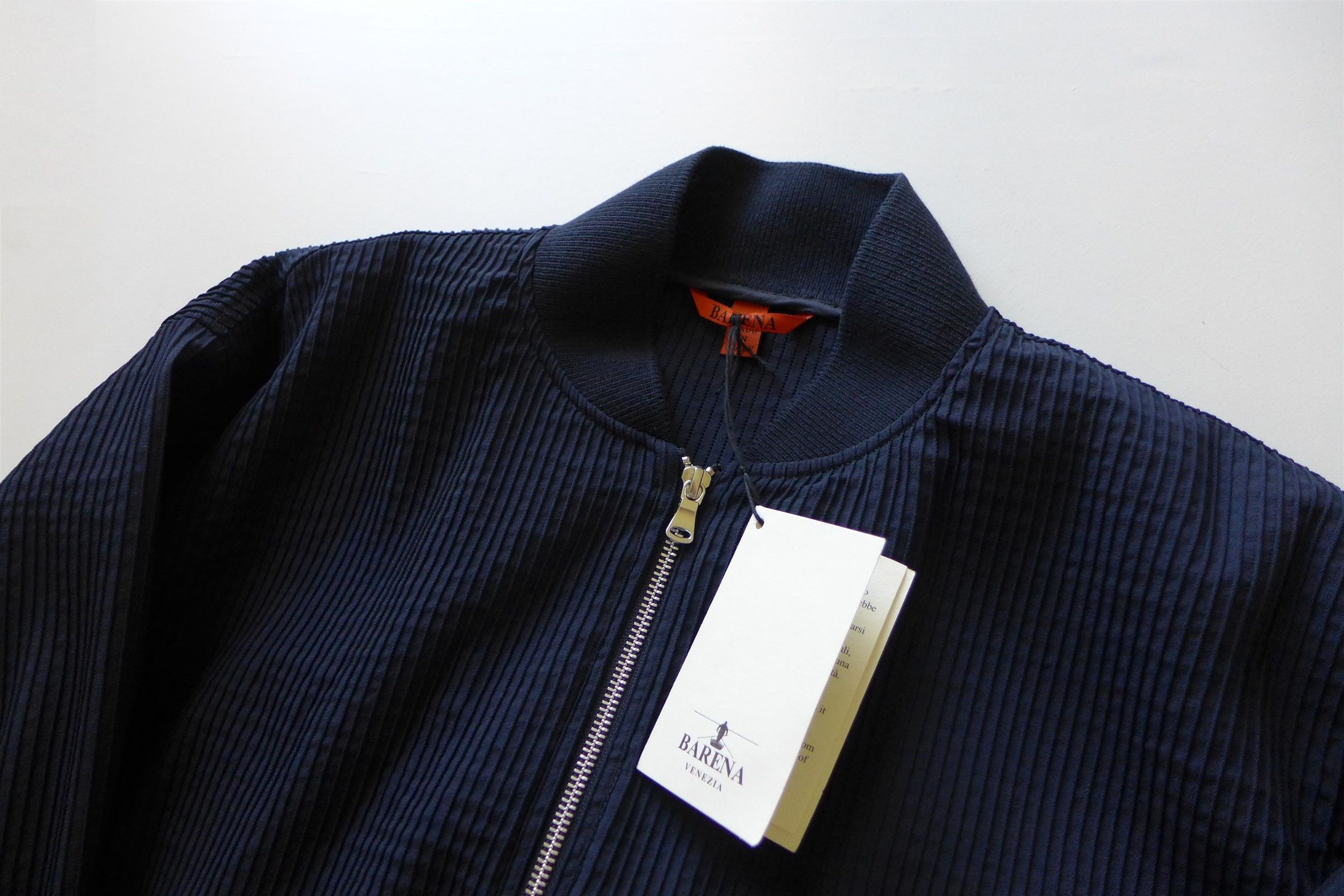 Barena Barena Oversized Light Bomber Jacket - Navy Virgin Wool Size US S / EU 44-46 / 1 - 4 Thumbnail