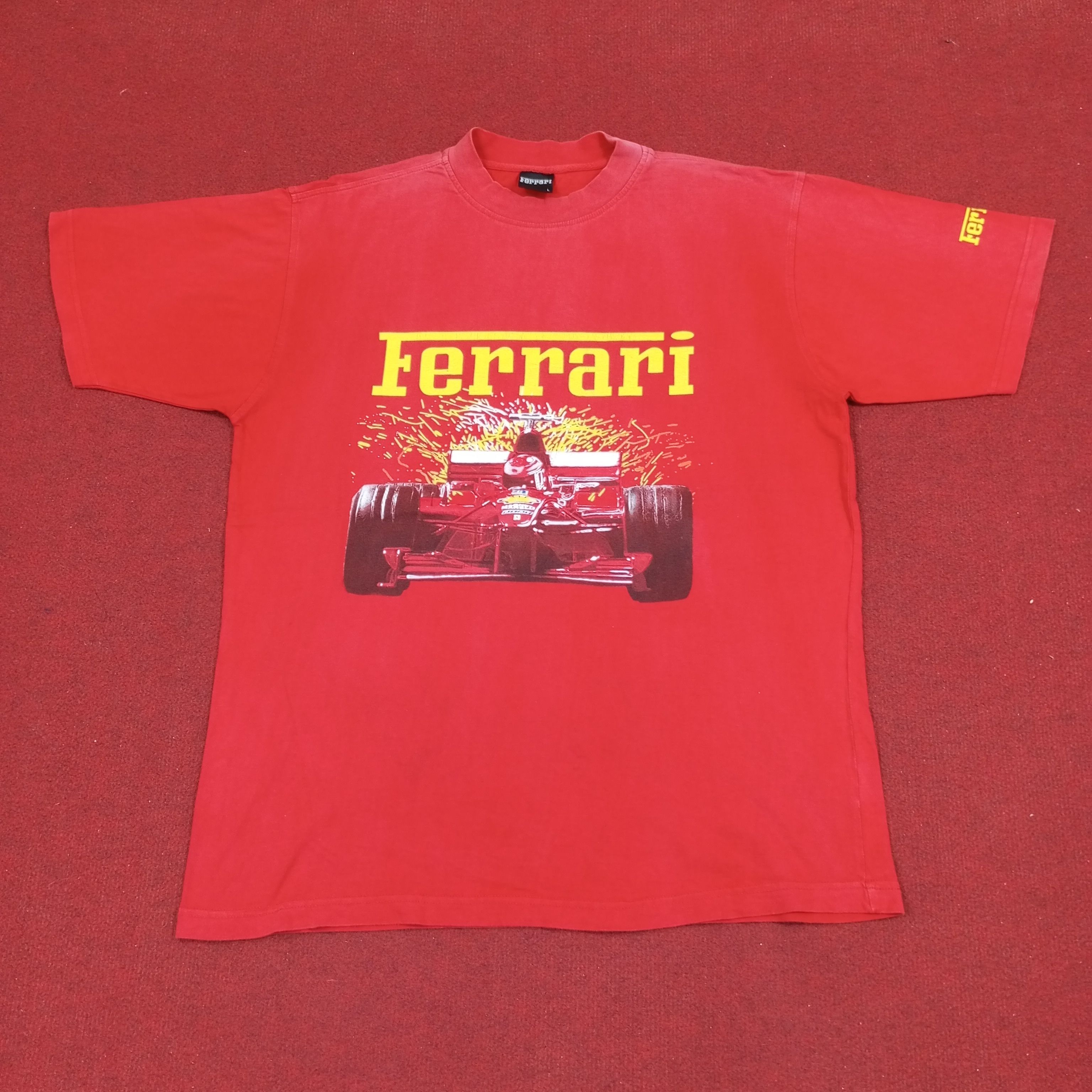 Ferrari × Vintage Ferrari Luxury Brand Racing Formula One F1 Tshirt Size US L / EU 52-54 / 3 - 1 Thumbnail