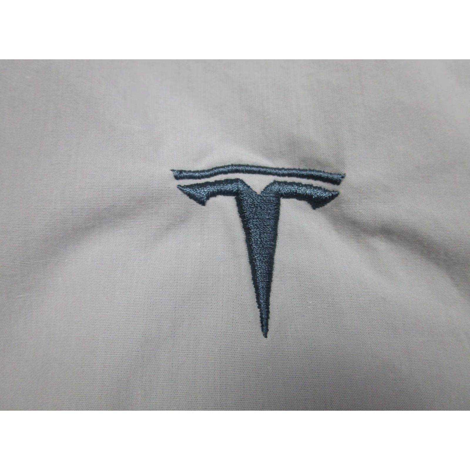Logo 7 Tesla Shirt Mens 2XL Gray Button Down Long Sleeve Logo Business Casual Size US XXL / EU 58 / 5 - 4 Thumbnail