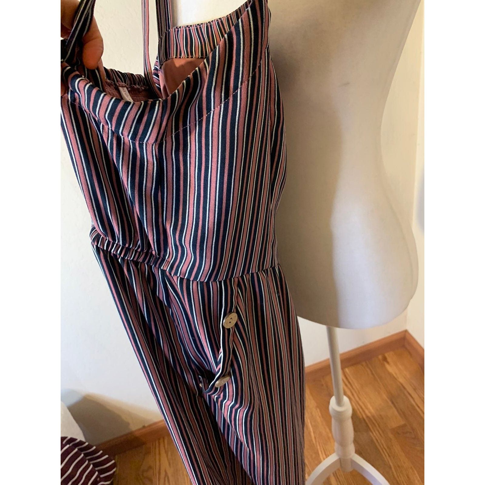 Other Women's Striped Cropped Jumpsuit - Size M Size 30" / US 8 / IT 44 - 5 Thumbnail