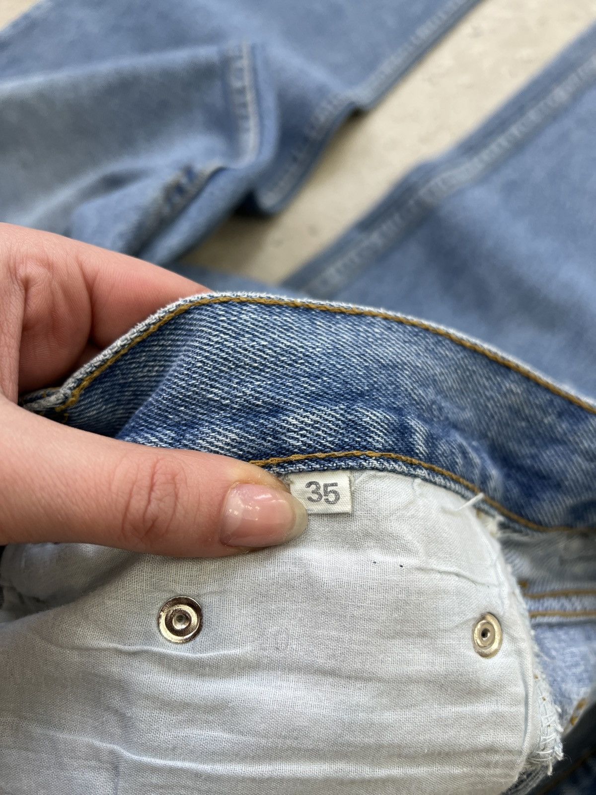 Levi's Light Blue Denim Jeans levis 90s Vintage Casual Style Size US 35 - 6 Thumbnail