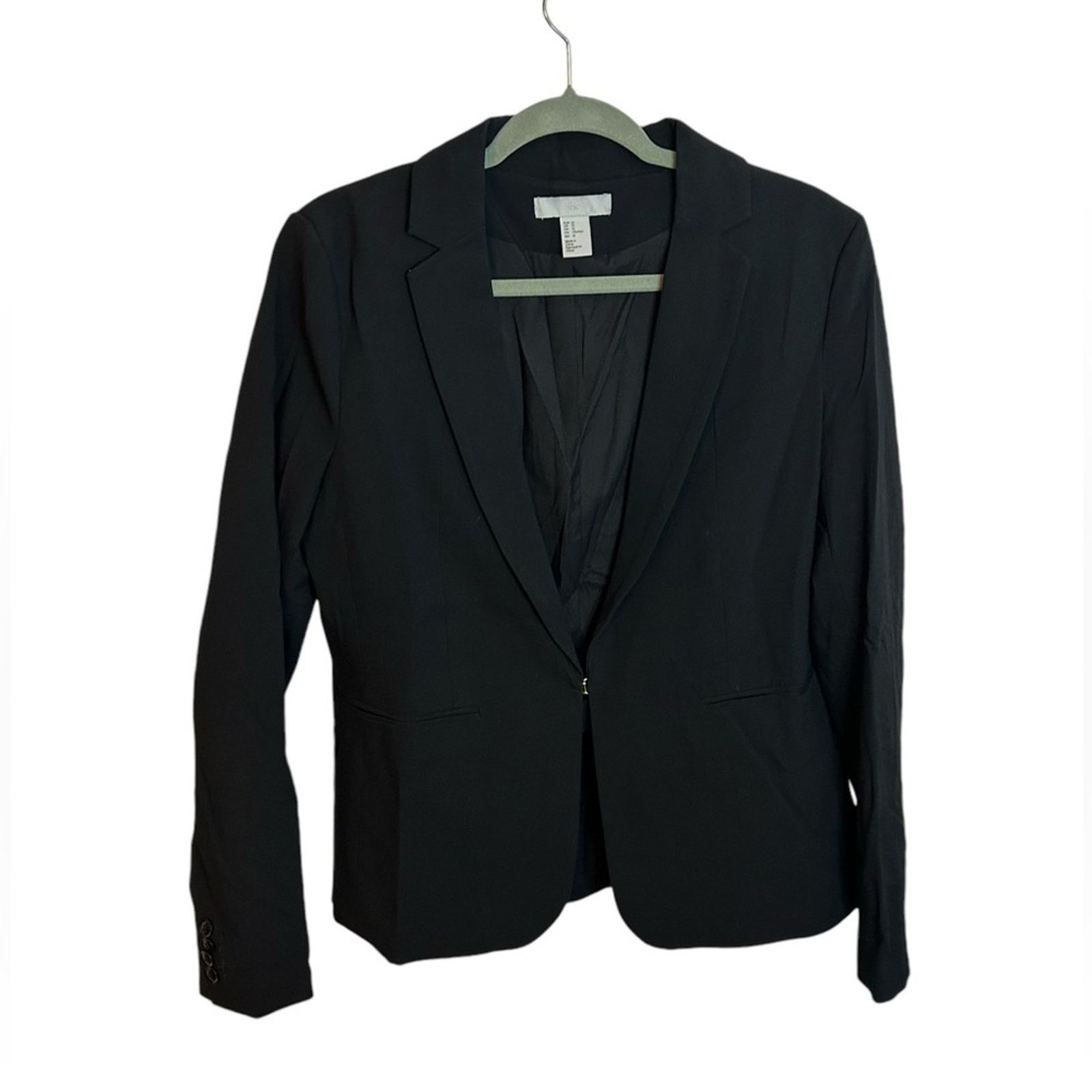 H&M H&M Classic Black Stretch Blazer Size XL / US 12-14 / IT 48-50 - 1 Thumbnail
