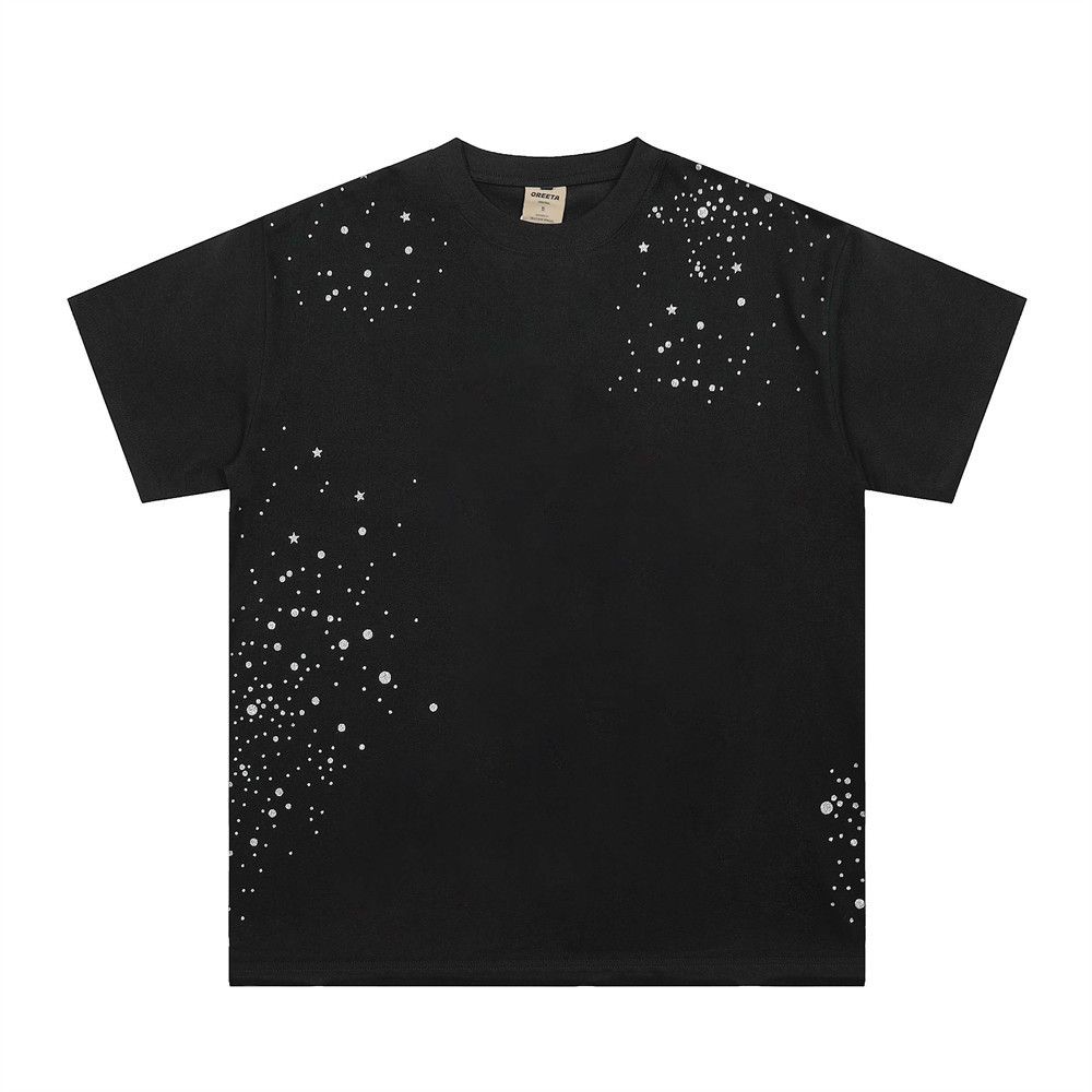 Japanese Brand × Vintage Men's loose casual round neck ink splash T-shirt Size US M / EU 48-50 / 2 - 1 Thumbnail