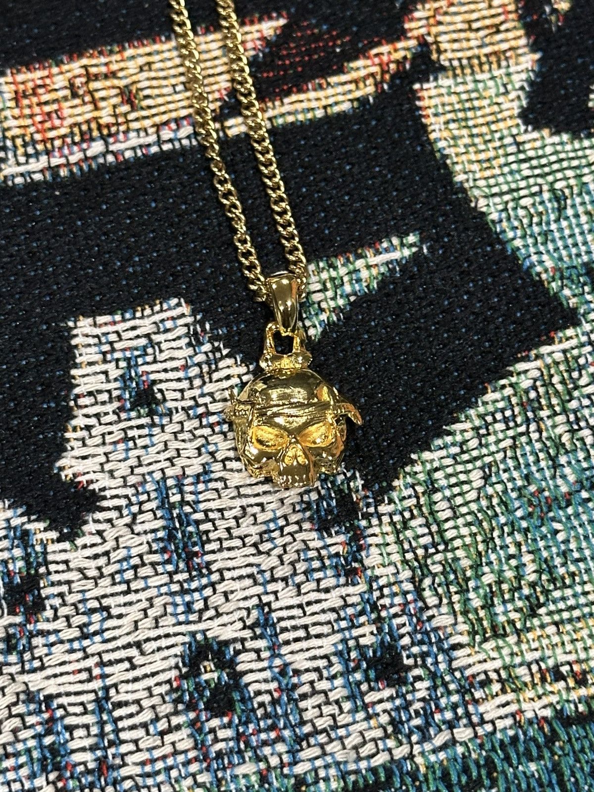 G59 Records × STAFF WORKFORCE G59 Gold Skull Pendant Size ONE SIZE - 2 Thumbnail