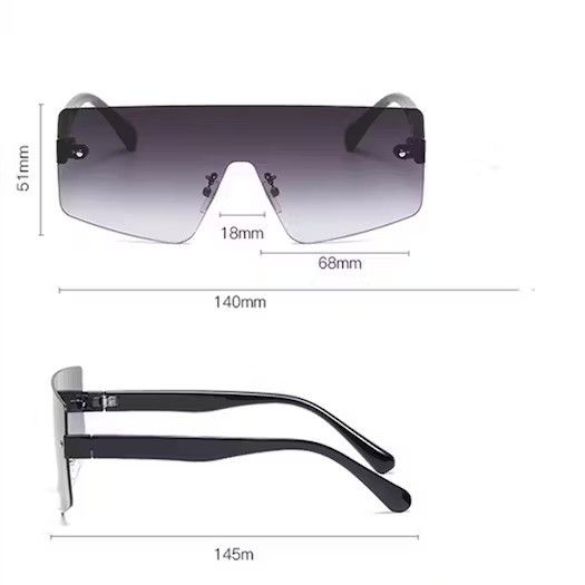 Electric Visual × Vintage Vintage rimless sunglasses Size ONE SIZE - 2 Thumbnail
