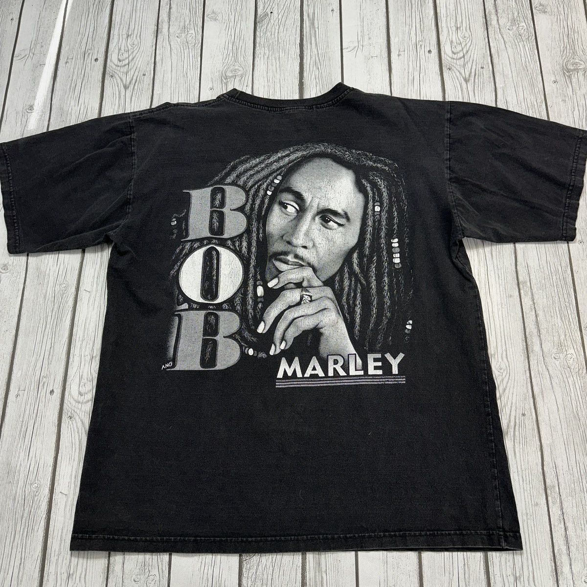 Band Tees × Bob Marley × Vintage Vintage Bob Marley tee Size US XL / EU 56 / 4 - 2 Thumbnail
