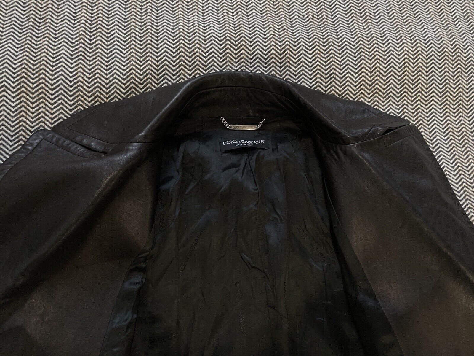 Dolce & Gabbana Dolce & Gabbana Real Leather Biker Jacket Size L / US 10 / IT 46 - 9 Thumbnail