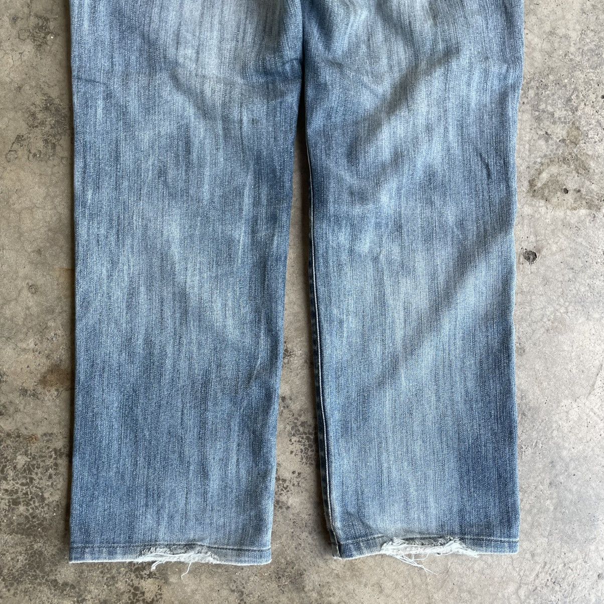 Edwin 🔥Vintage Edwin Premio Jeans Ripped Distress Denim Jeans Size US 32 / EU 48 - 6 Thumbnail