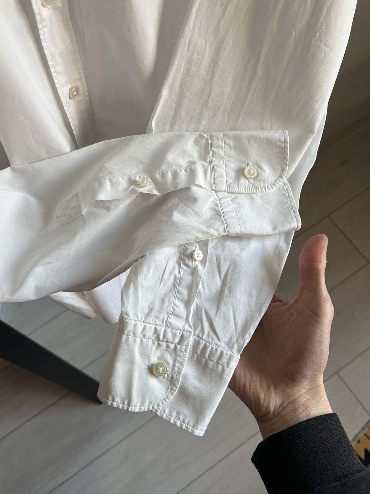 Ermenegildo Zegna Z Zegna Drop 8 Fit White Button Up Shirt Size US XL / EU 56 / 4 - 7 Thumbnail