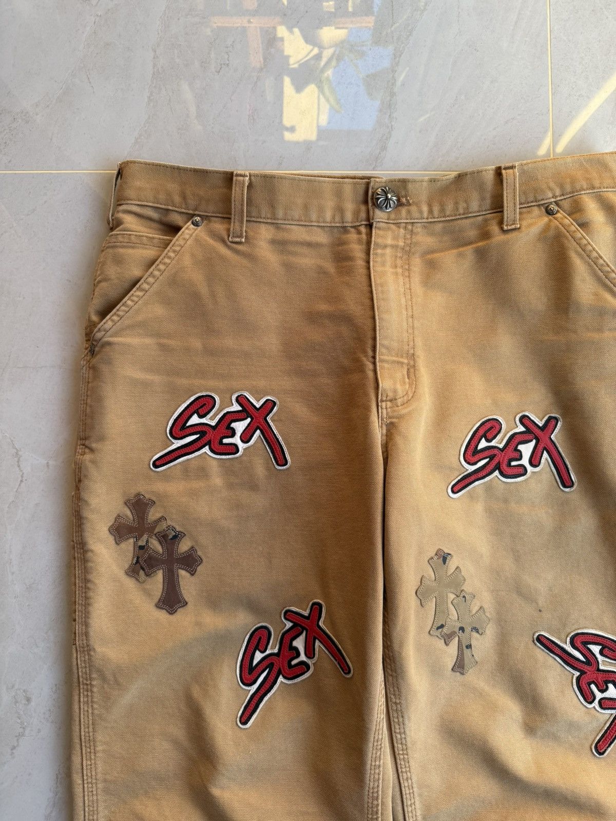 Chrome Hearts Chrome Hearts Sex Records by Mattyboy Pants Sz.34 Size US 34 / EU 50 - 6 Thumbnail