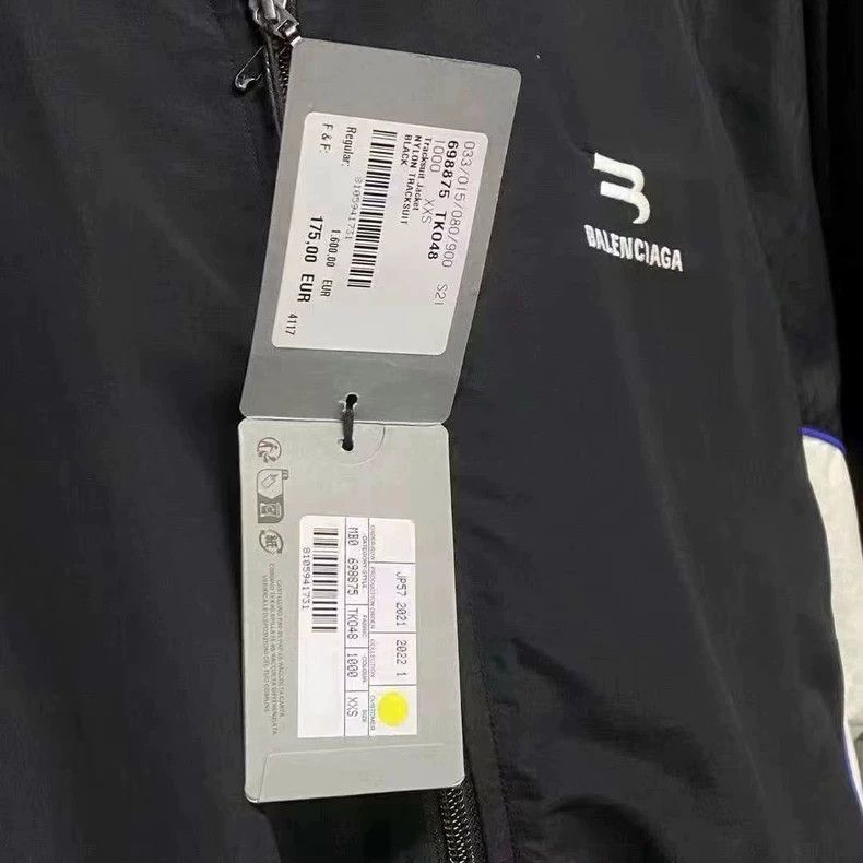 Balenciaga Balenciaga Black, white and blue embroidered logo jacket 25 Size US XXS / EU 40 - 7 Thumbnail