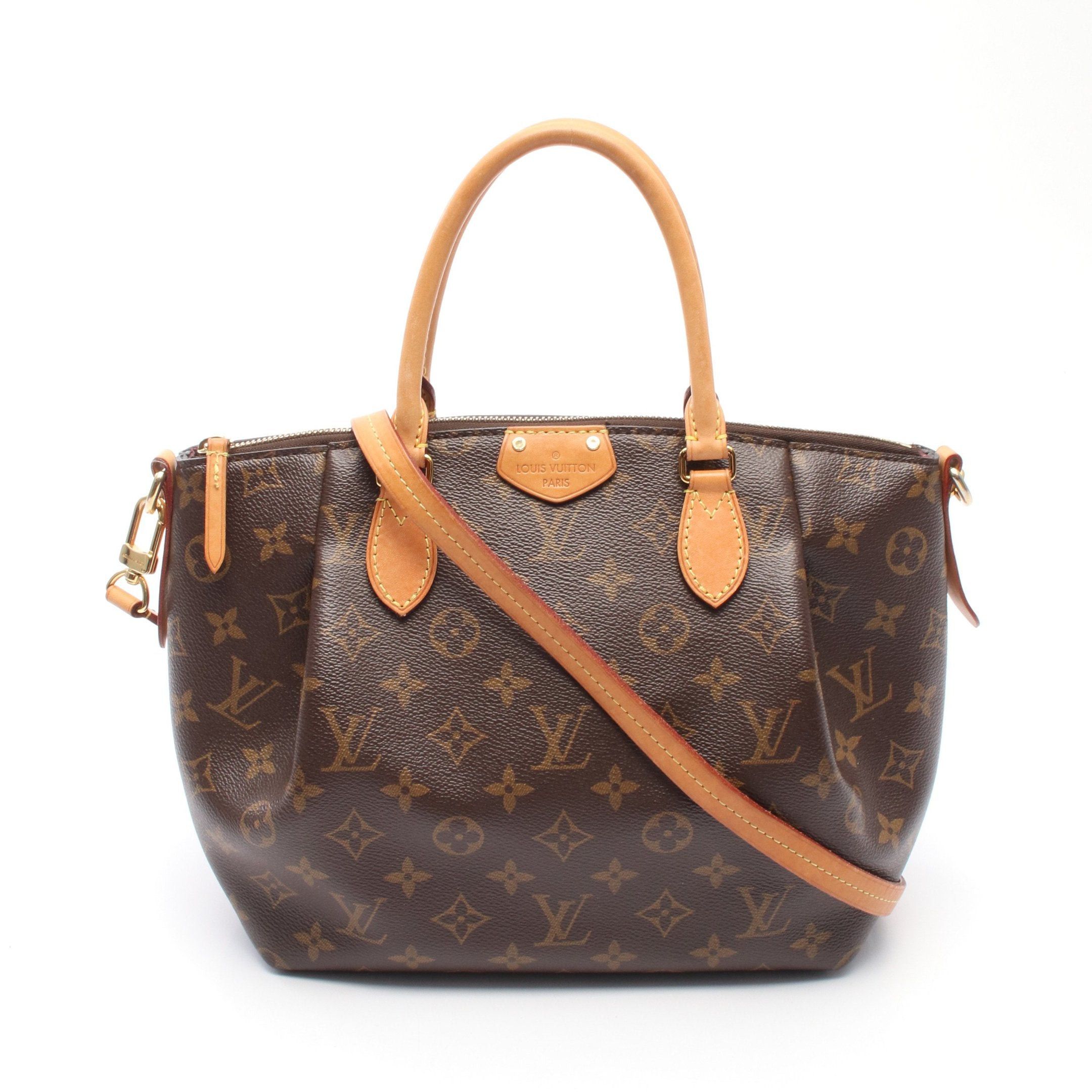 Louis Vuitton Louis Vuitton Turen Pm Monogram Handbag Leather Brown Size ONE SIZE - 1 Thumbnail