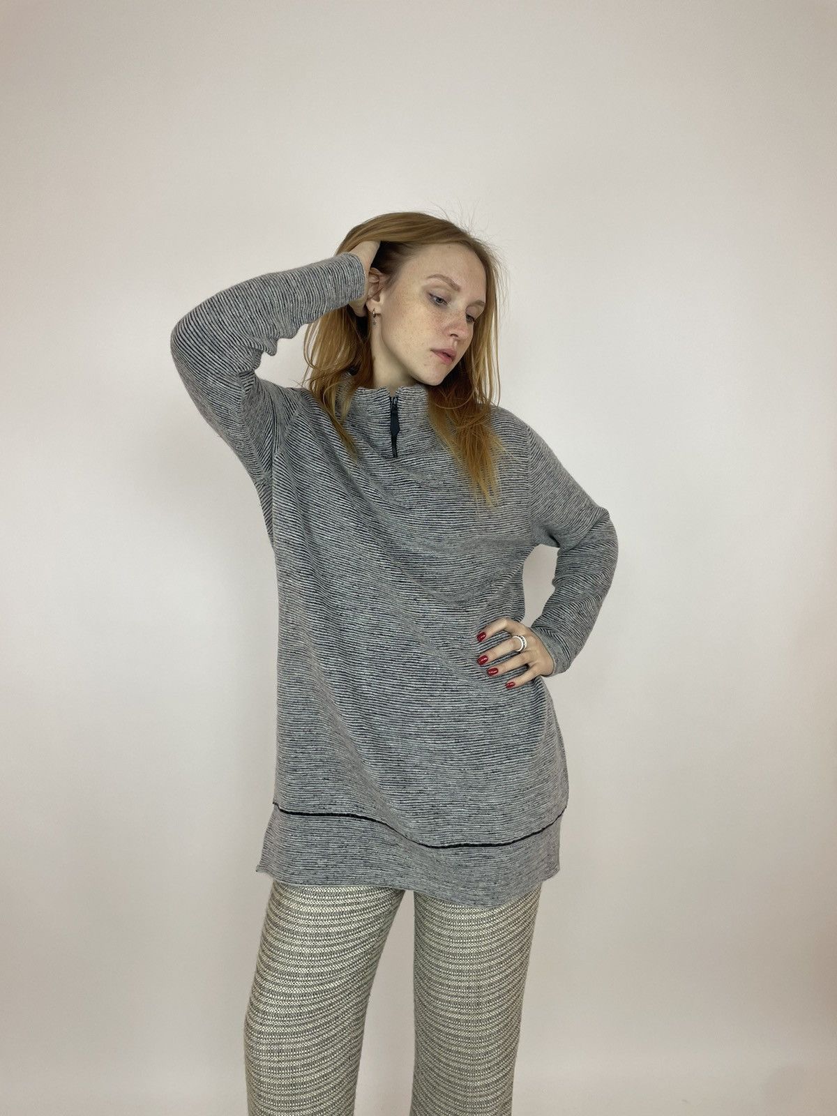 Annette Gortz × Designer annette gortz wool long sweater half zip Womens size XL Size XL / US 12-14 / IT 48-50 - 3 Thumbnail