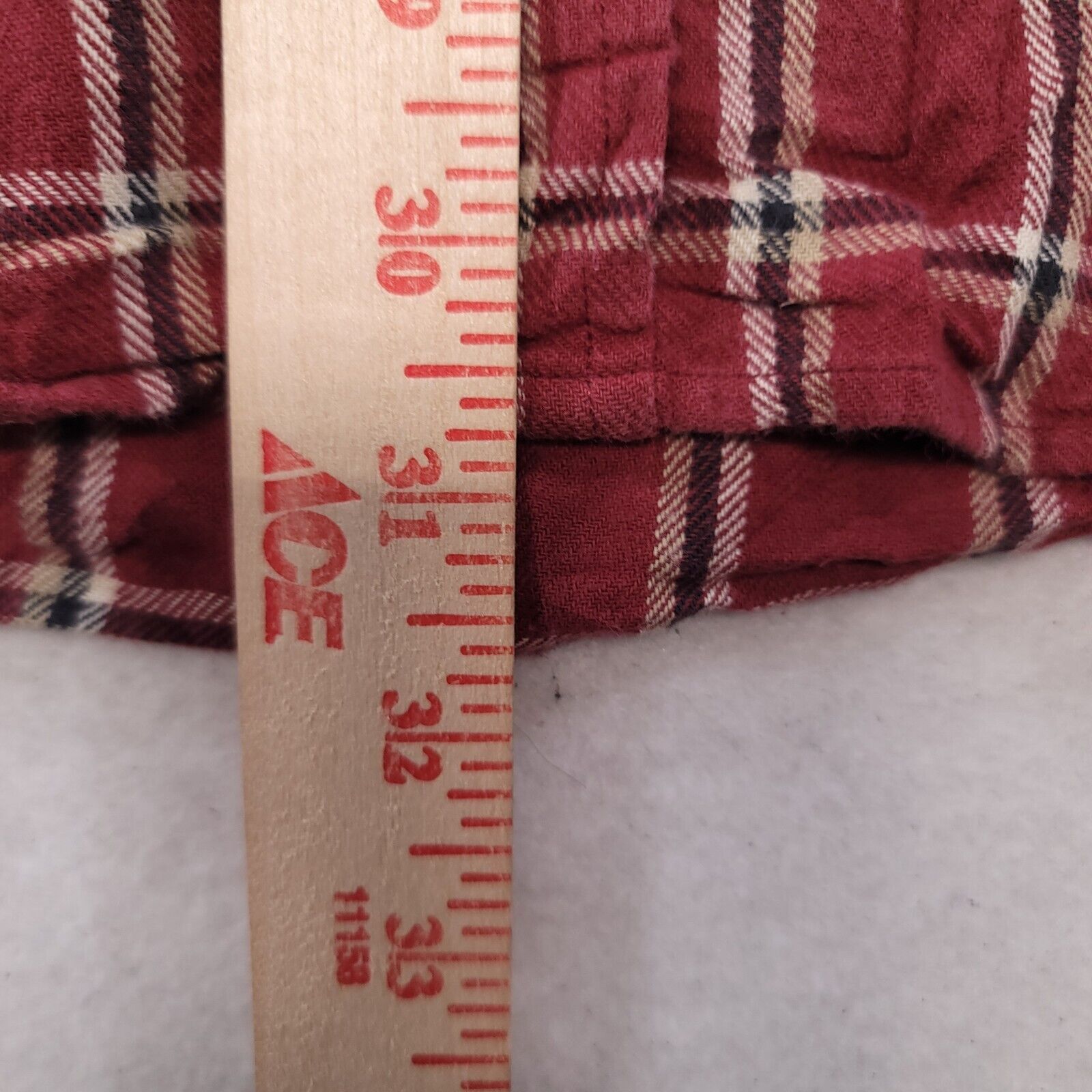 Haggar Haggar Windowpane Flannel Button Up Shirt Mens Size L Red Size US L / EU 52-54 / 3 - 7 Thumbnail